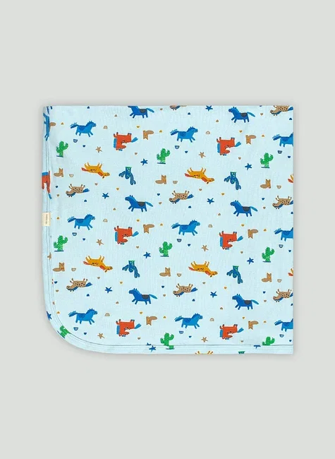 Manta Essentials Unissex em Suedine para Bebê (Azul) Up Baby