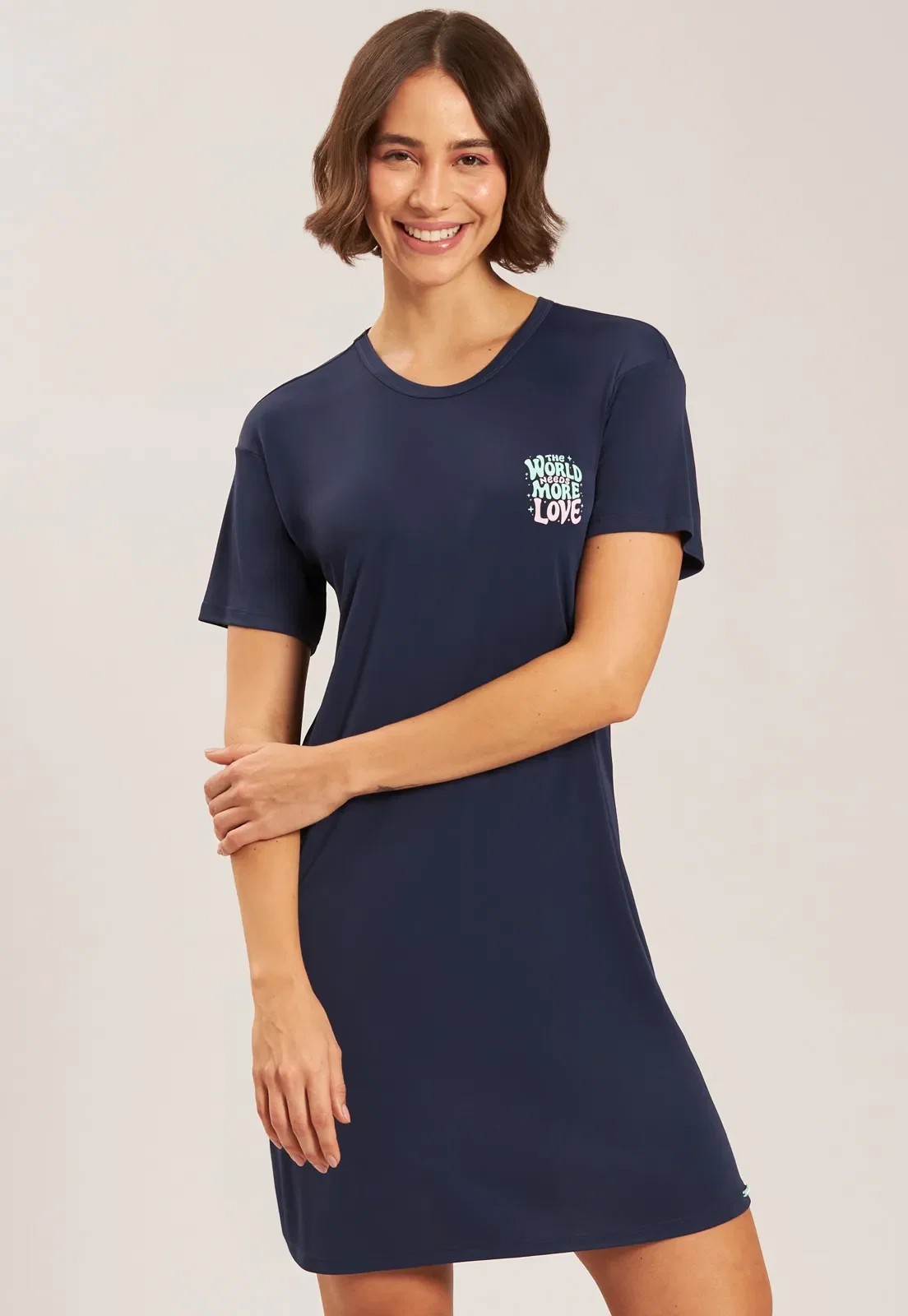 Camisão De Microfibra Baunilha