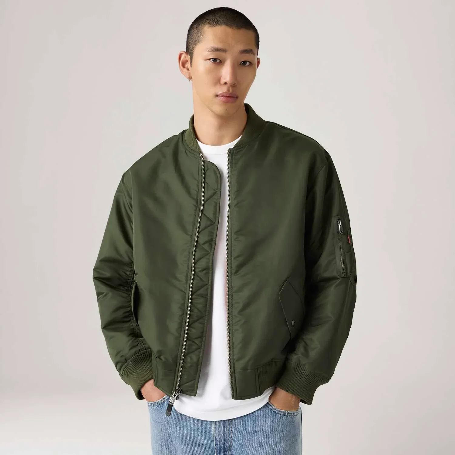Casaco Levi's® Bomber Verde — imagem 1