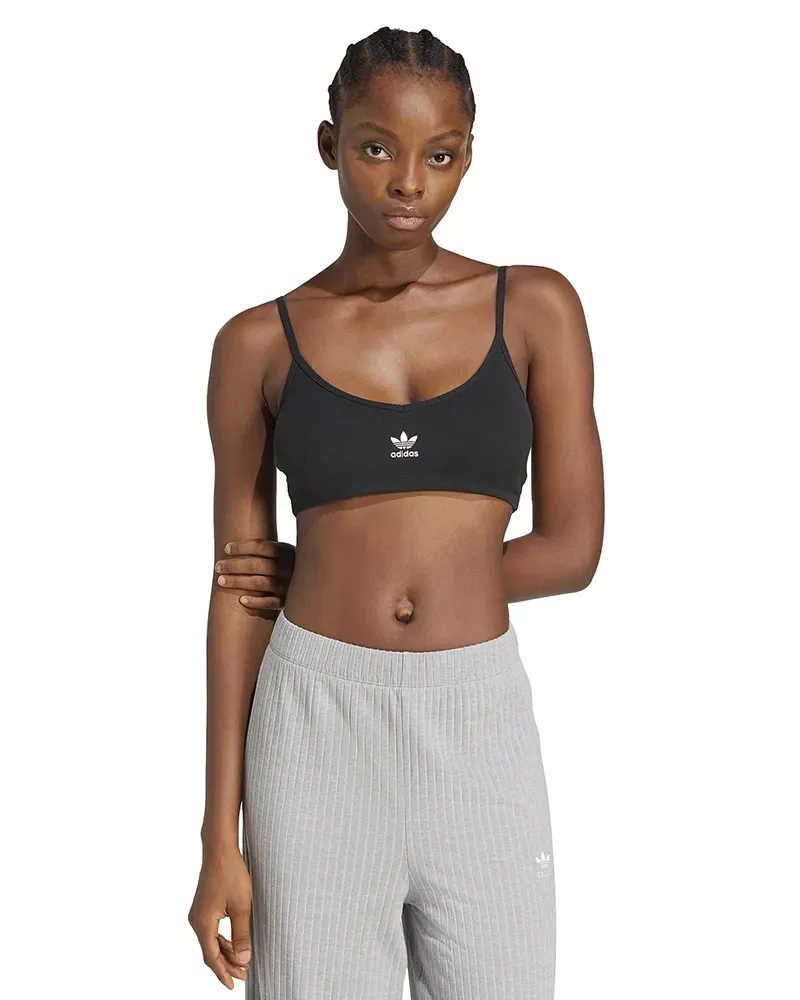Top Adidas Bralette Canelado Essentials Feminino — imagem 1