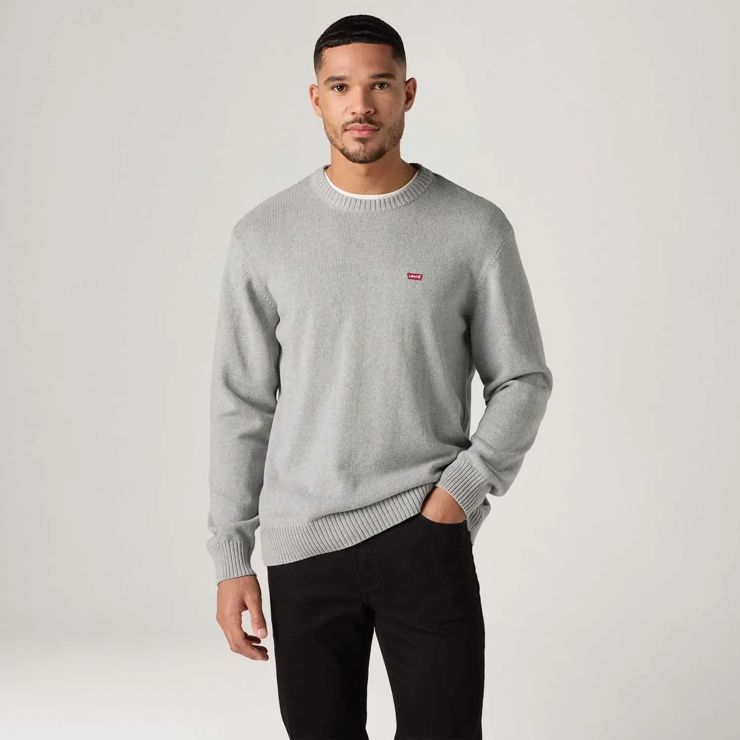 Moletom Levi's® Classic Sweater Cinza Manga Longa — imagem 1