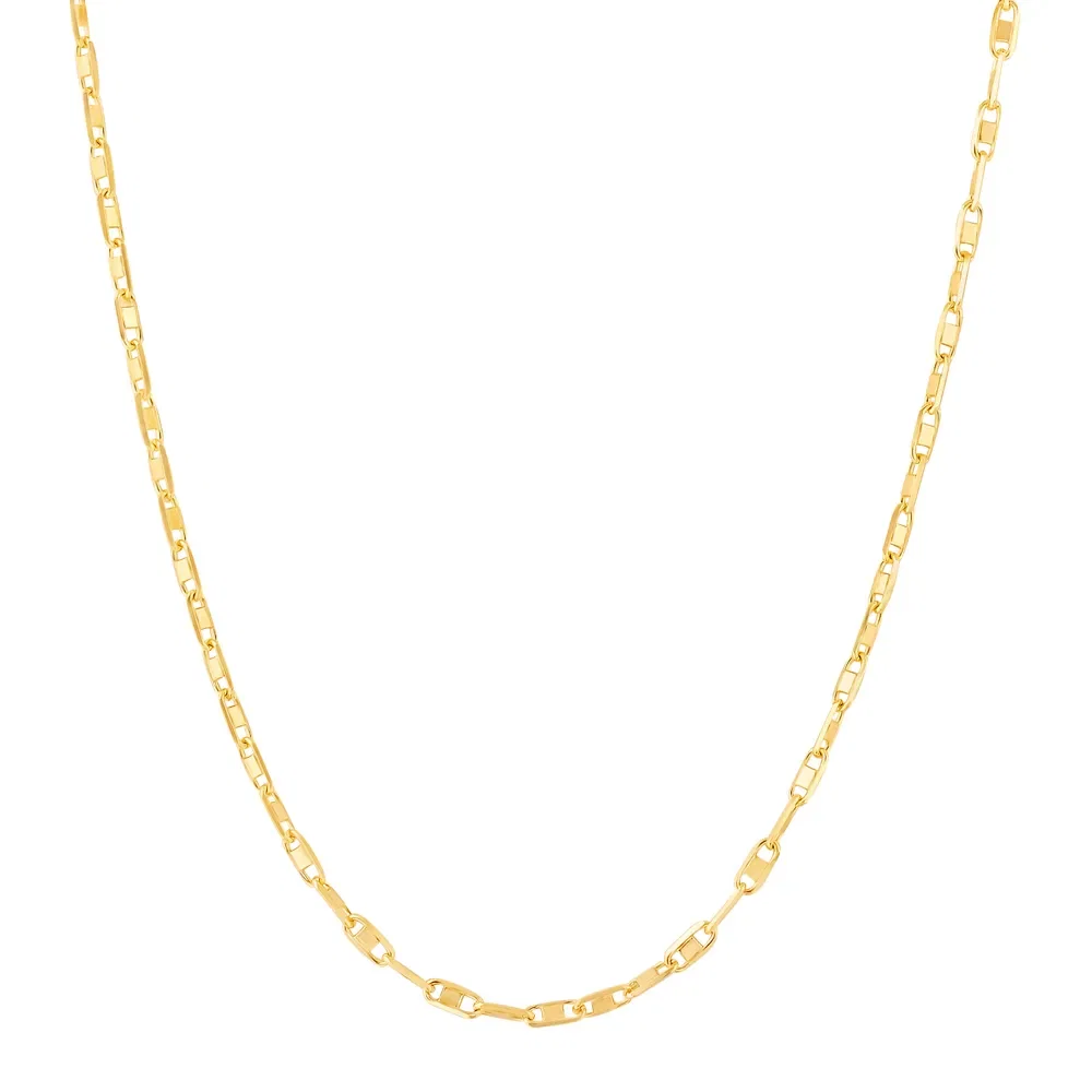 Corrente Cadeado Inserto em Ouro Amarelo 18k, 40cm — imagem 1