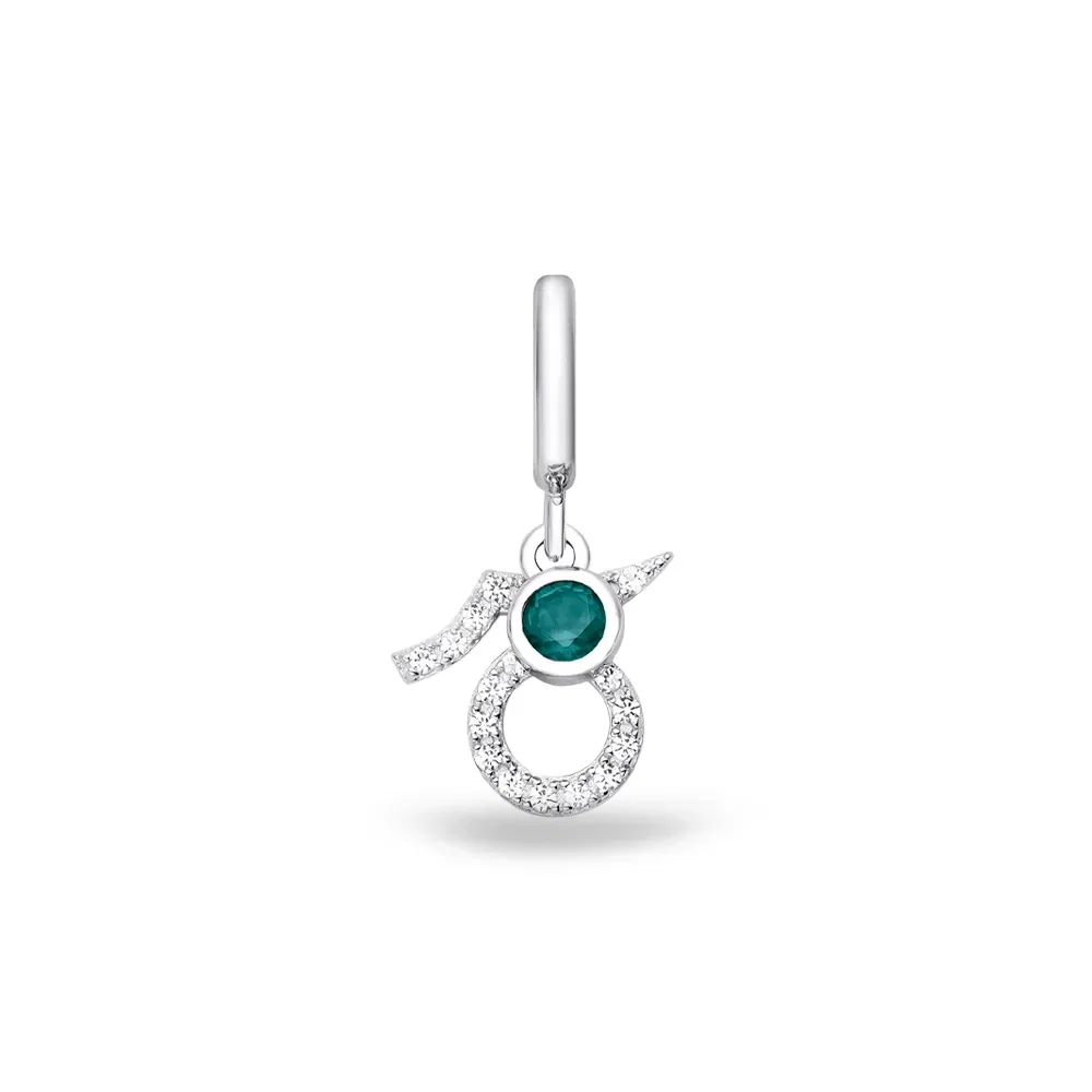 Pingente Life Signo Capricórnio Ágata Verde e Topázio — imagem 1