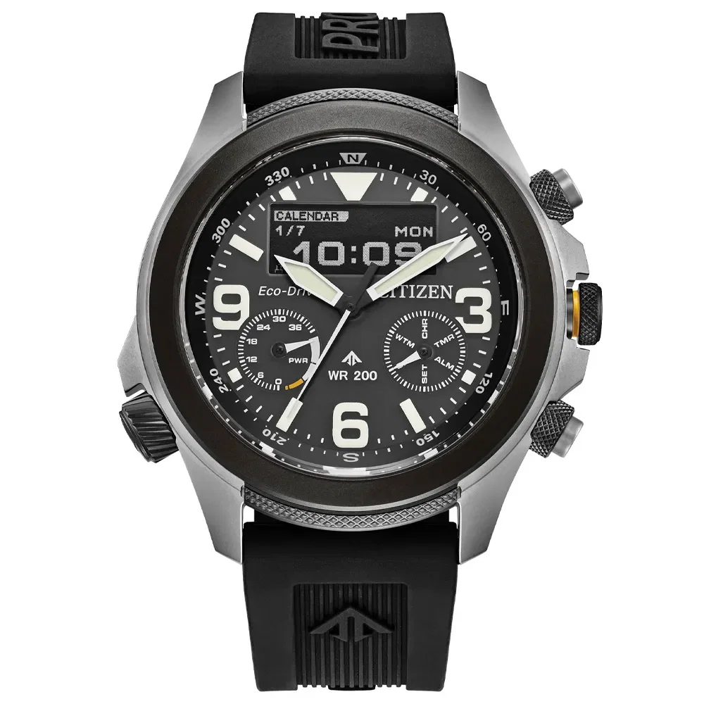 Relógio Citizen Promaster Land Masculino em Silicone Preto JV1007-07EN — imagem 1