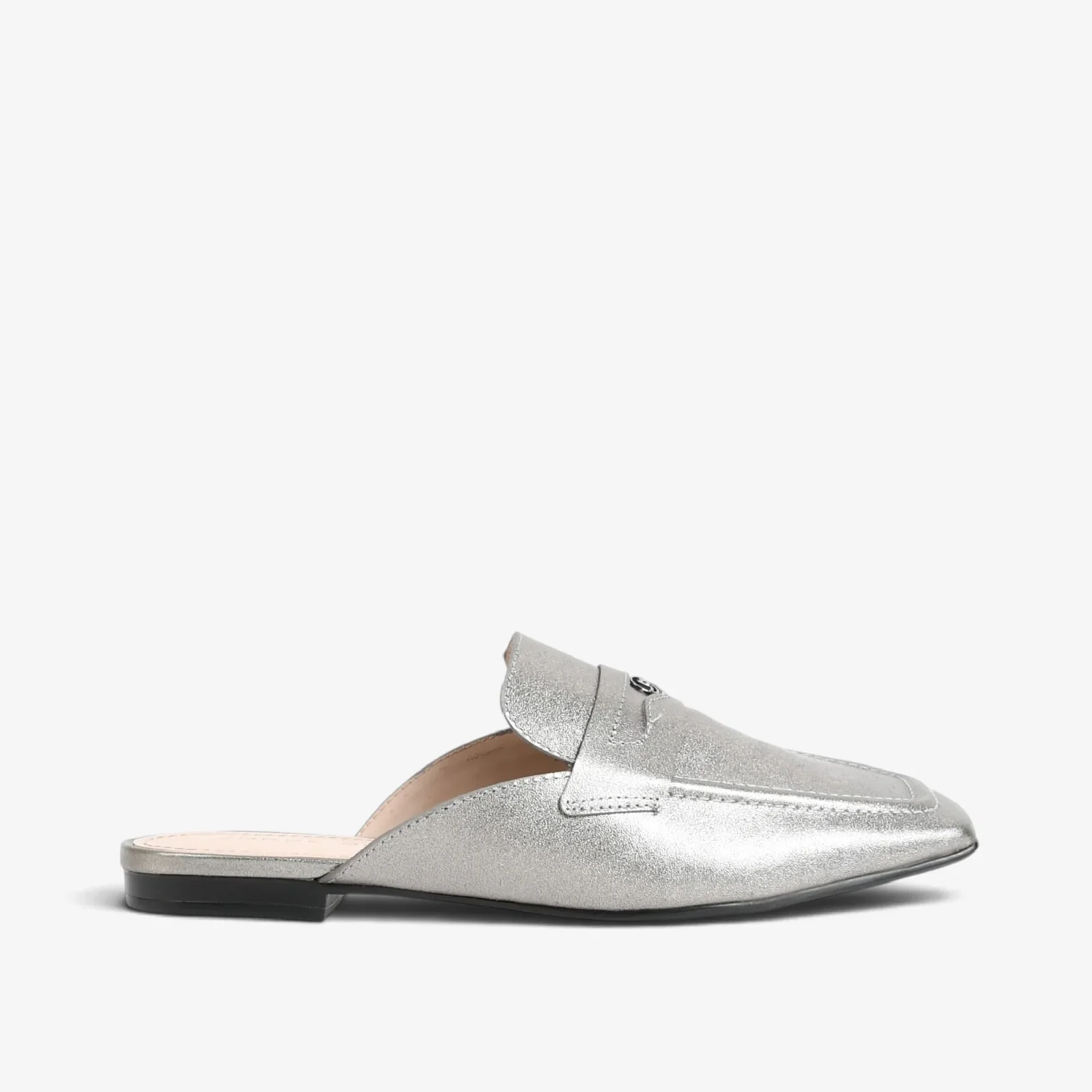 Mule Metal Grafite Couro