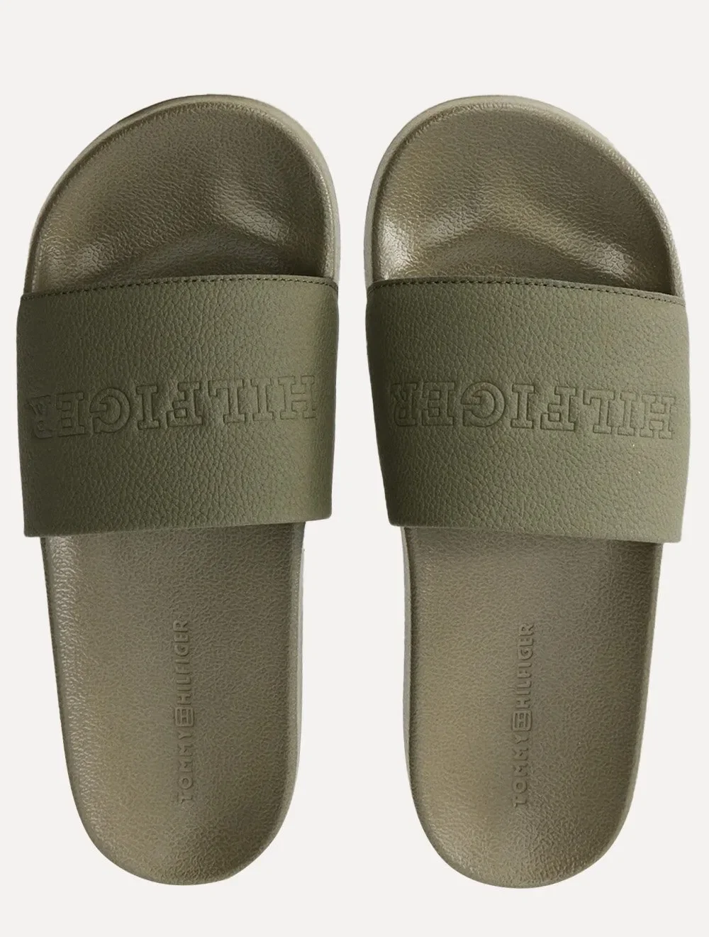 Chinelo Tommy Hilfiger Masculino Print Tumble Pool Slide Verde Militar
