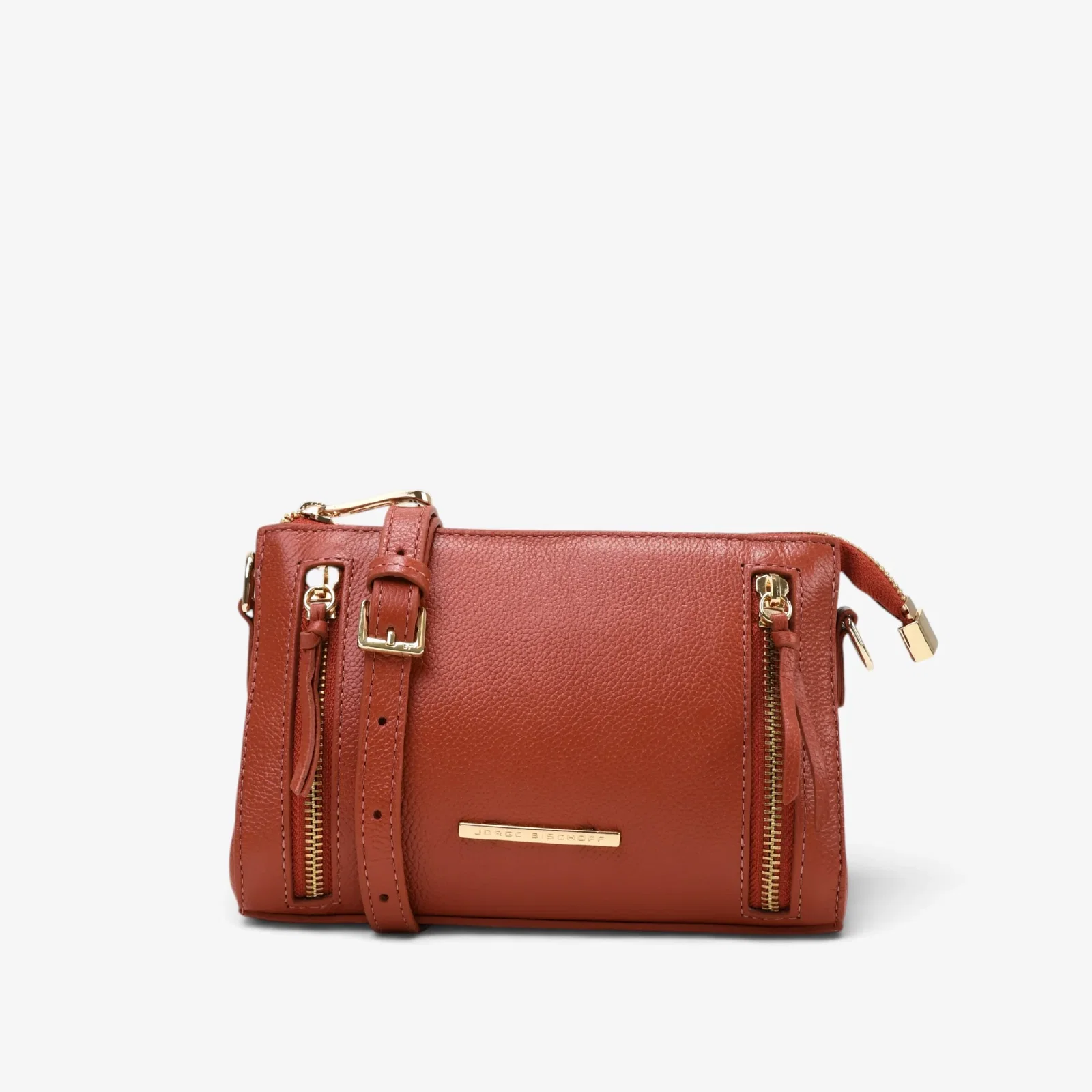Bolsa Transversal Caramelo Argila Couro