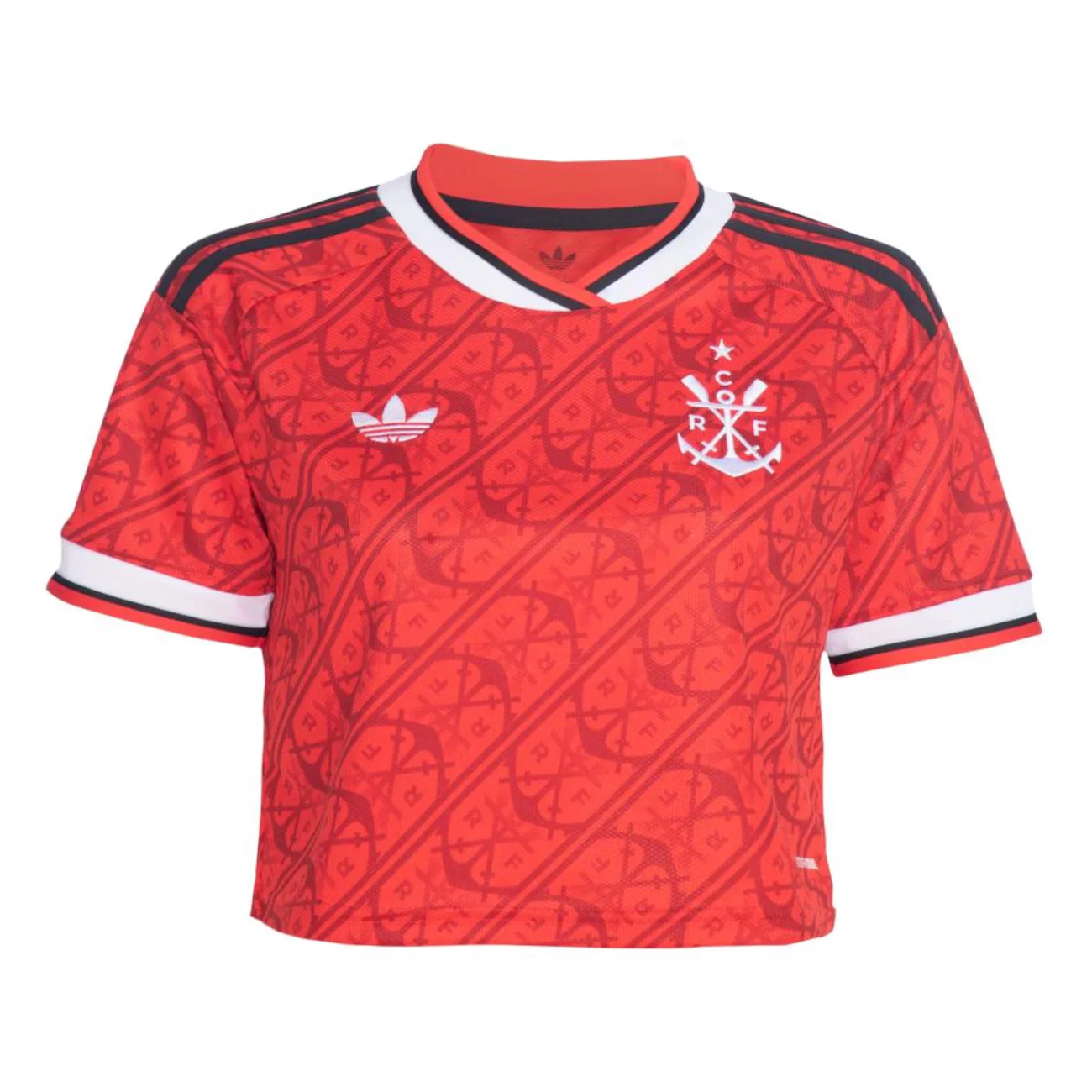 Blusa Cropped do Flamengo III 2026/27 Adidas Feminina