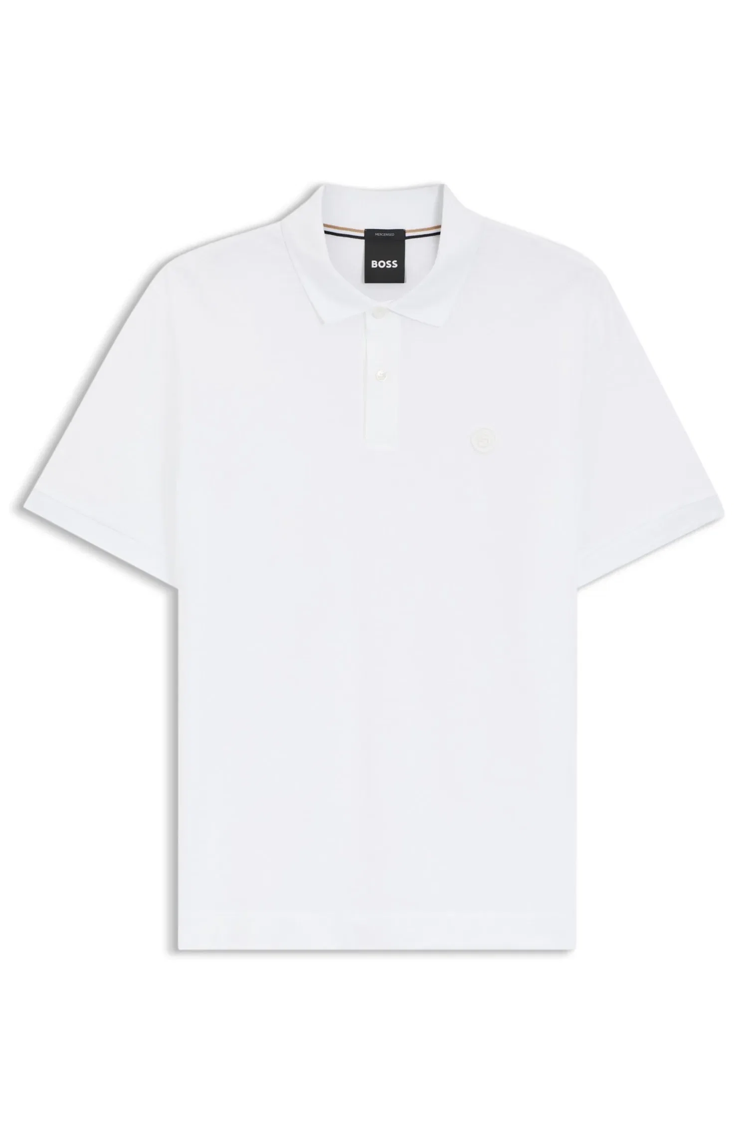 Polo De Algodão Piqué Com Monograma Double B
