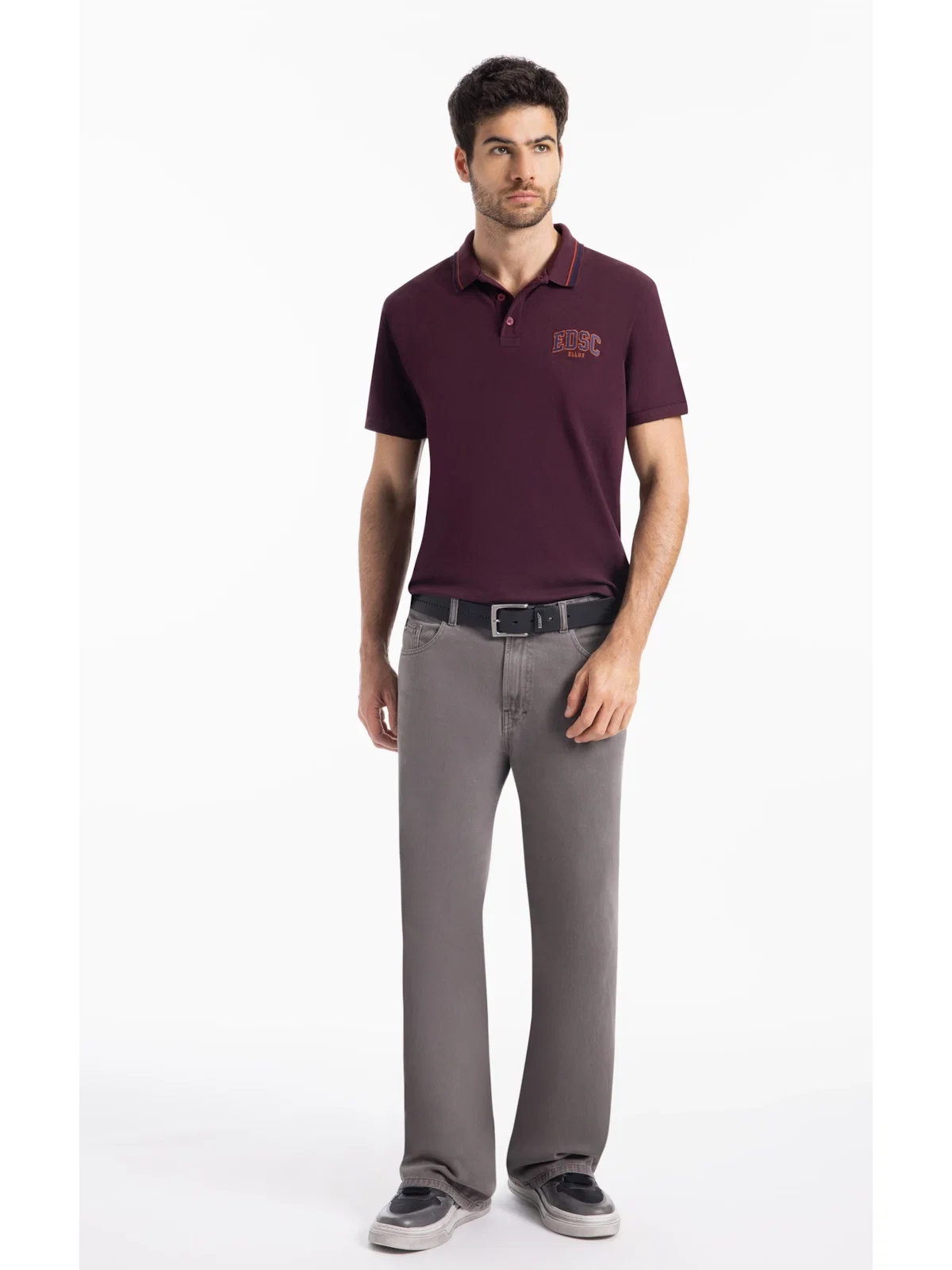 Polo Piquet Edsc Ellus Classic Bordeaux — imagem 1