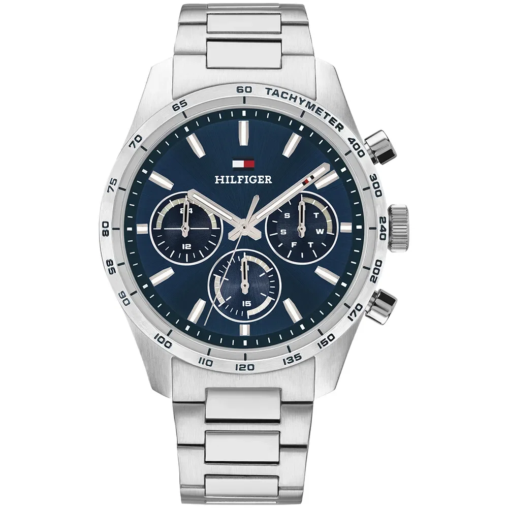 Relógio Tommy Hilfiger Hampton Masculino em Aço Prateado 1792278