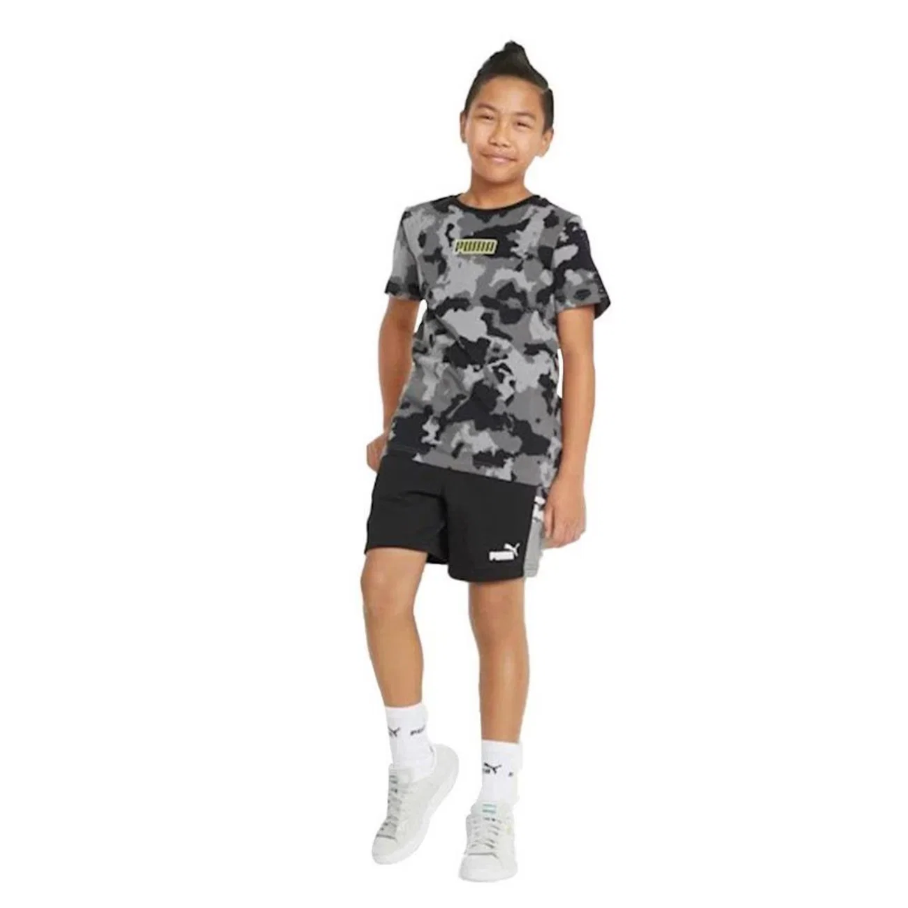 Bermuda Puma Militar - Infantil