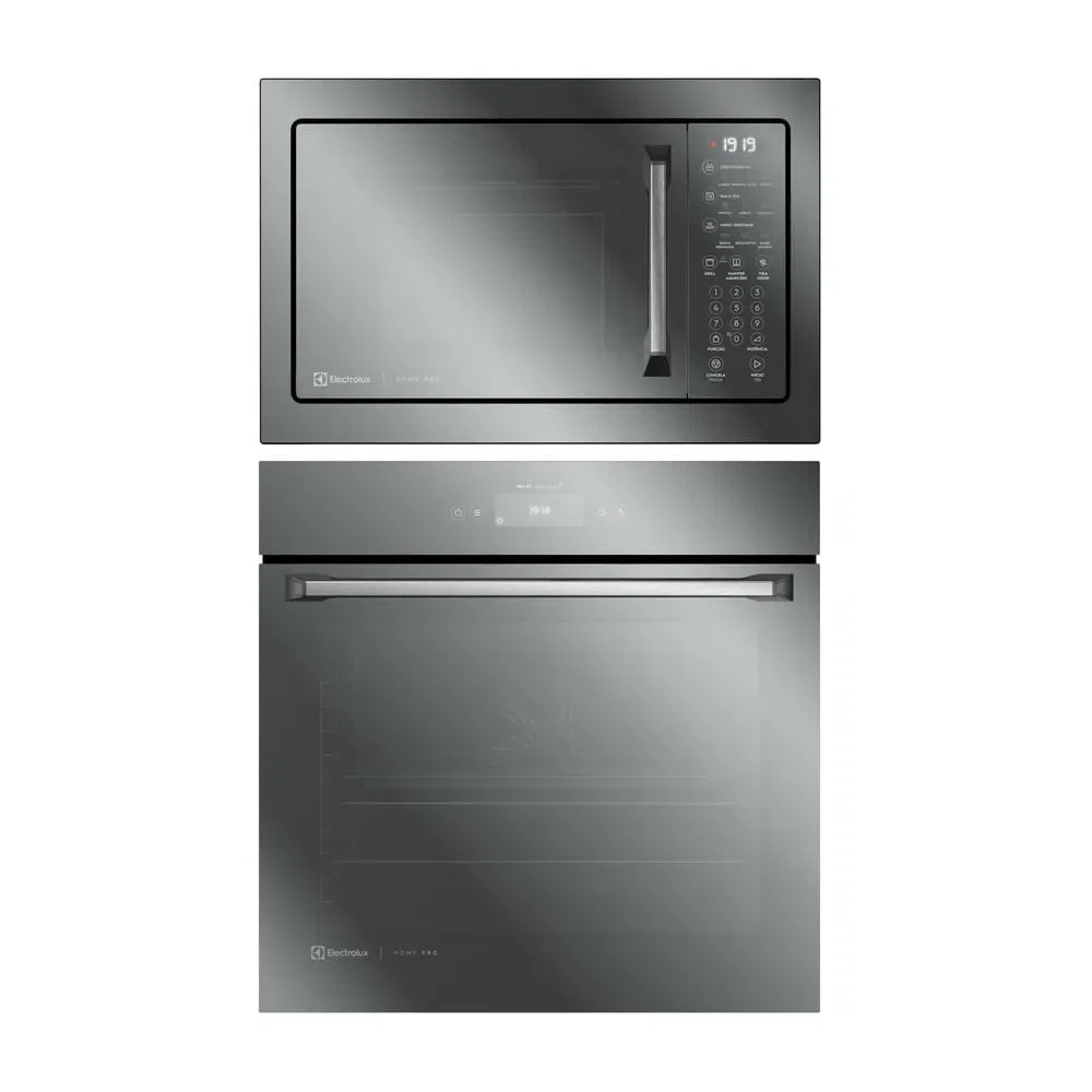 Torre de Cocção com Micro-ondas Electrolux 34L Inox Home Pro (ME3HP) + Forno de Embutir Electrolux Elétrico 80L Home Pro (OE9XS)