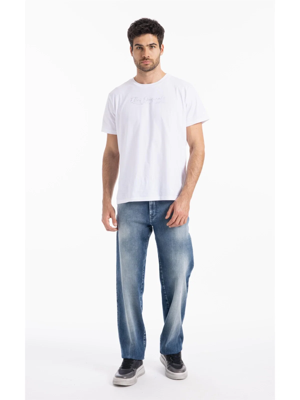 Calça Jogging Intense Blue Straight Lav.Claro