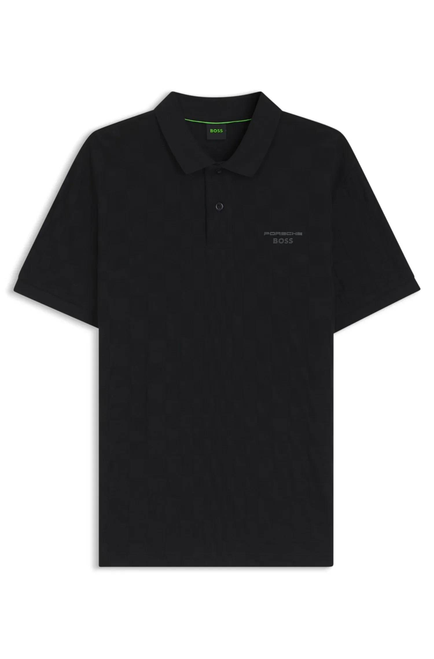 Polo Porsche X BOSS Em Algodão Com Padrão Jacquard — imagem 1
