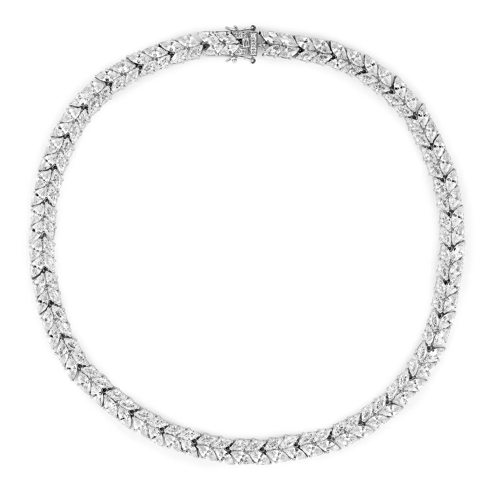 Colar Life Bride em Prata 925 com Pedras Incolores, 47cm — imagem 1