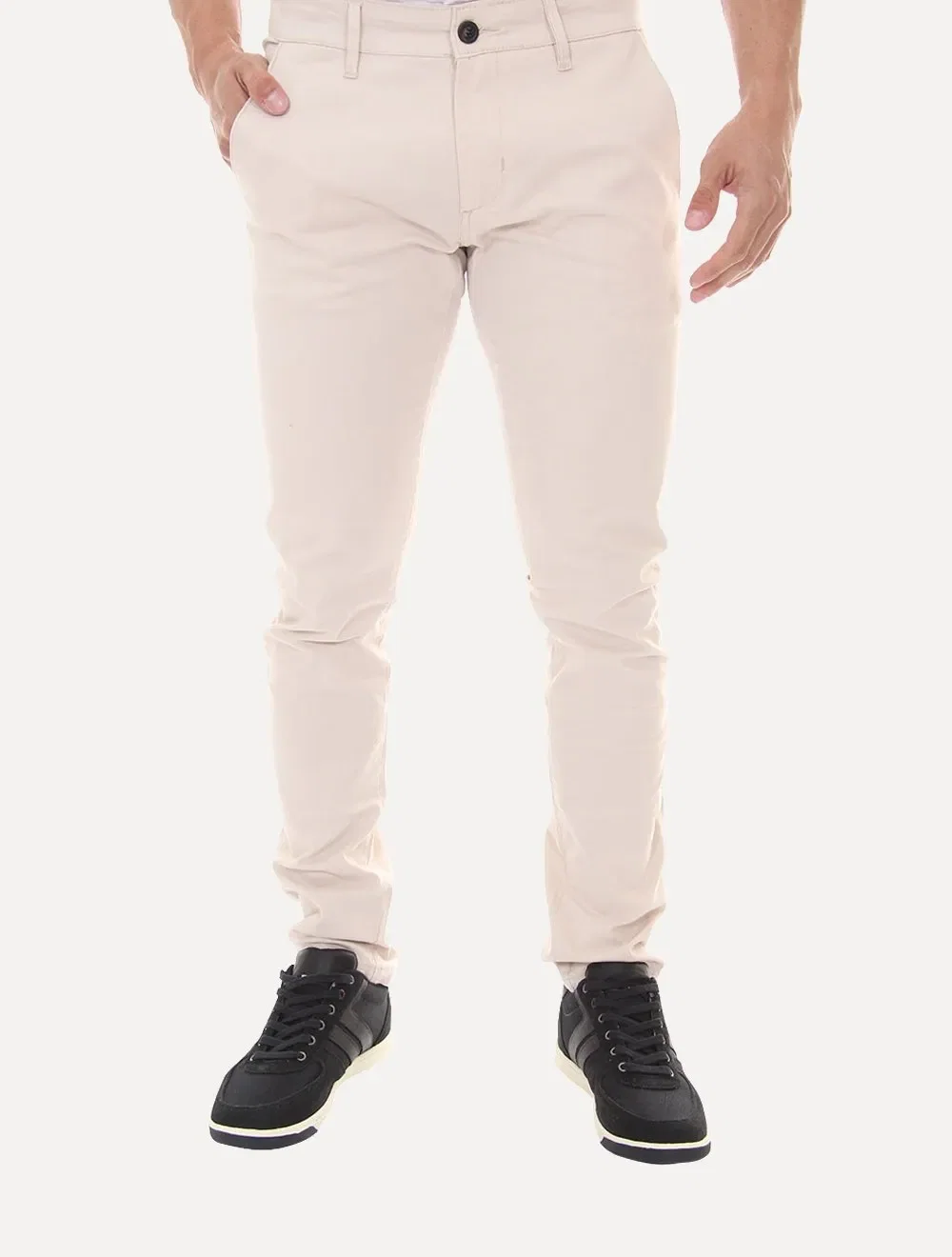 Calça Tommy Hilfiger Masculina de Sarja Brooklyn Off White
