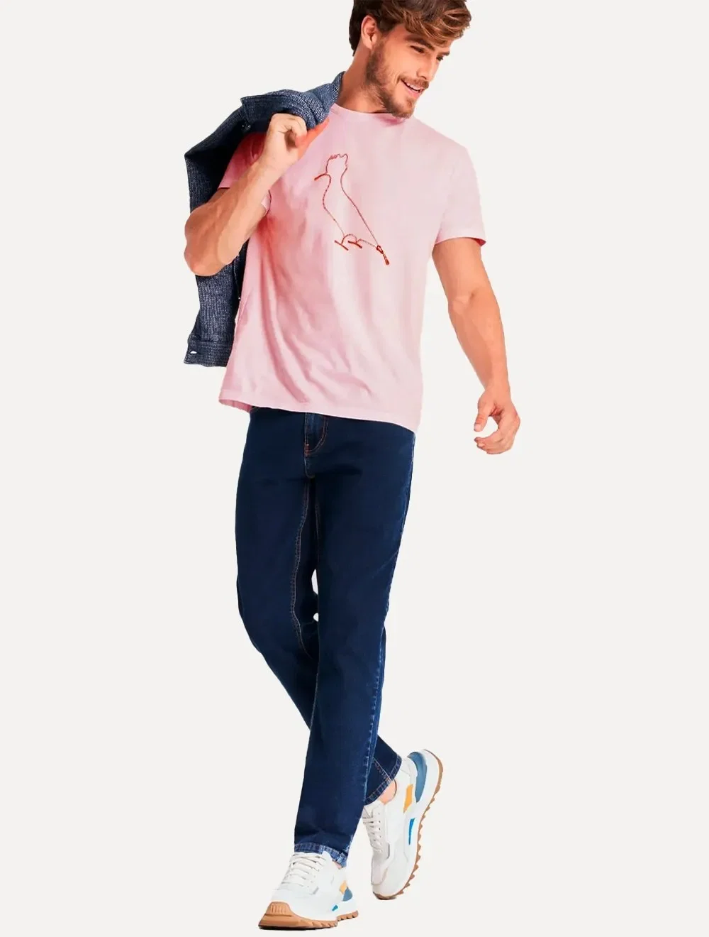 Calça Reserva Jeans Masculina Skinny Oceano Índigo Escura