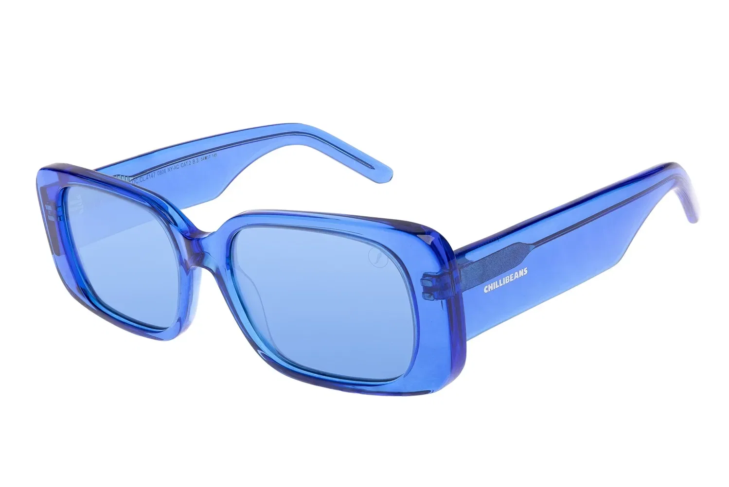 Óculos de Sol Feminino Chilli Beans Retangular Fashion Azul