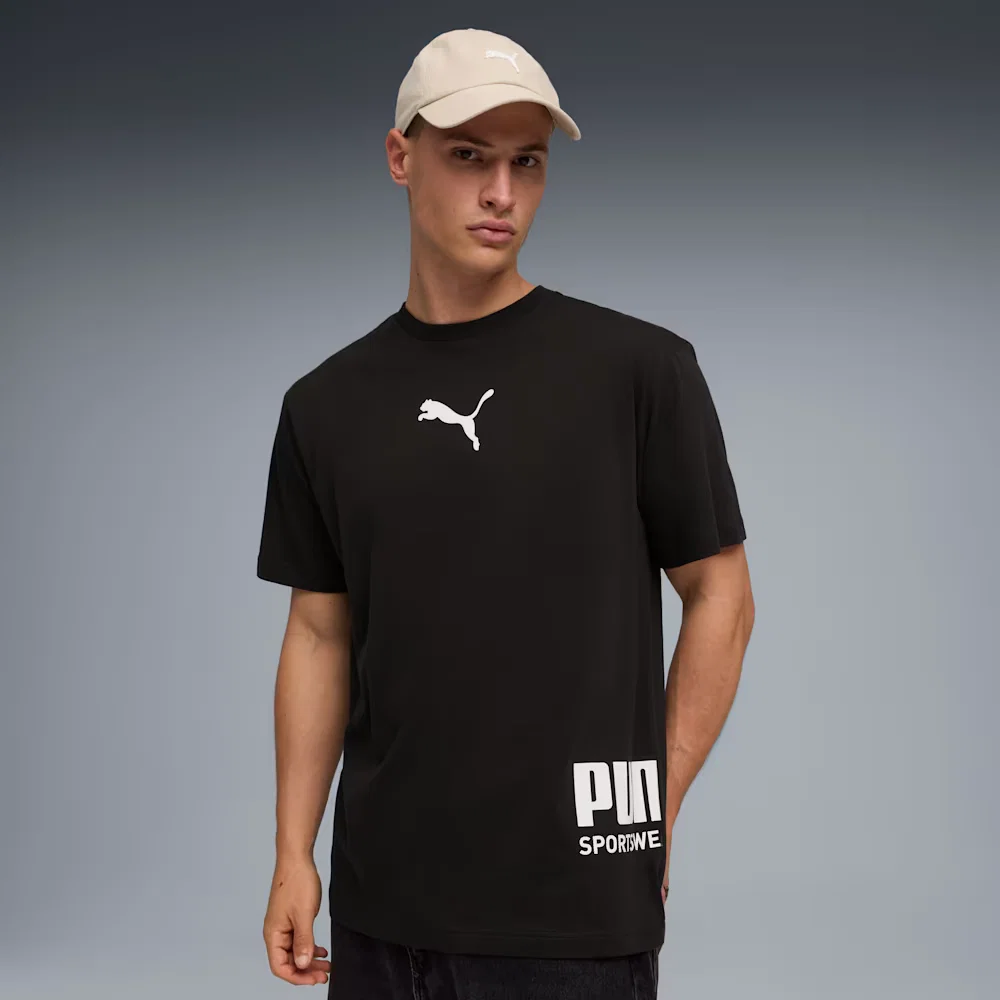 Camiseta Puma Sport Graphic Relaxed Masculina — imagem 1