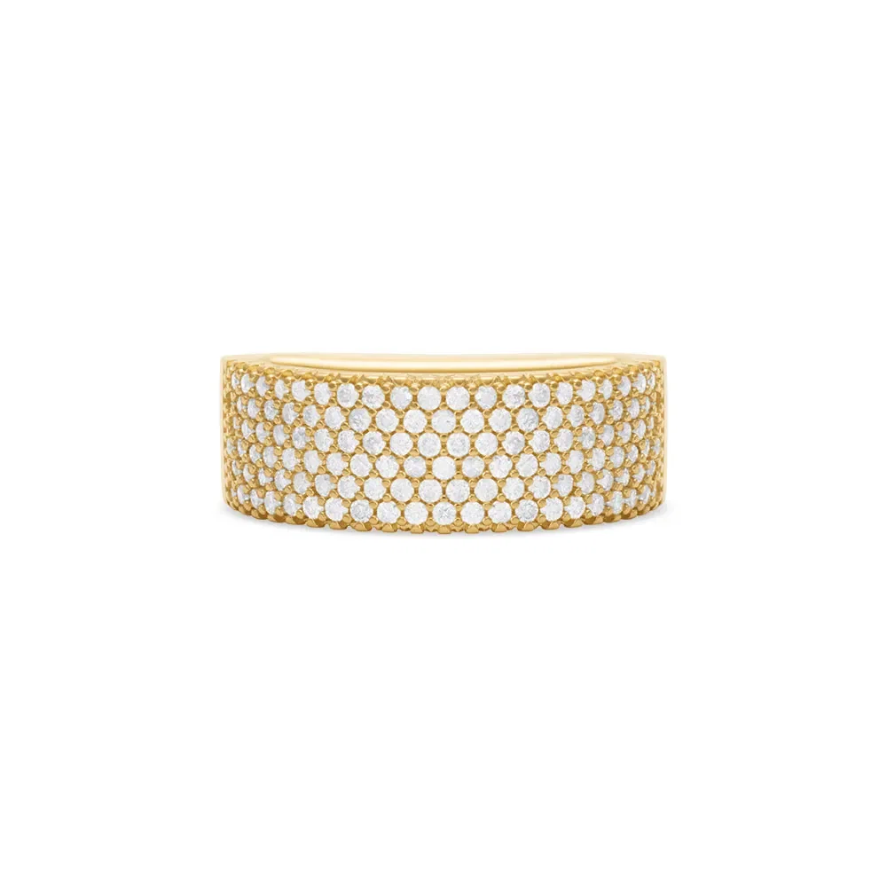 Anel Lumiere em Ouro Amarelo 18k com Diamantes — imagem 1