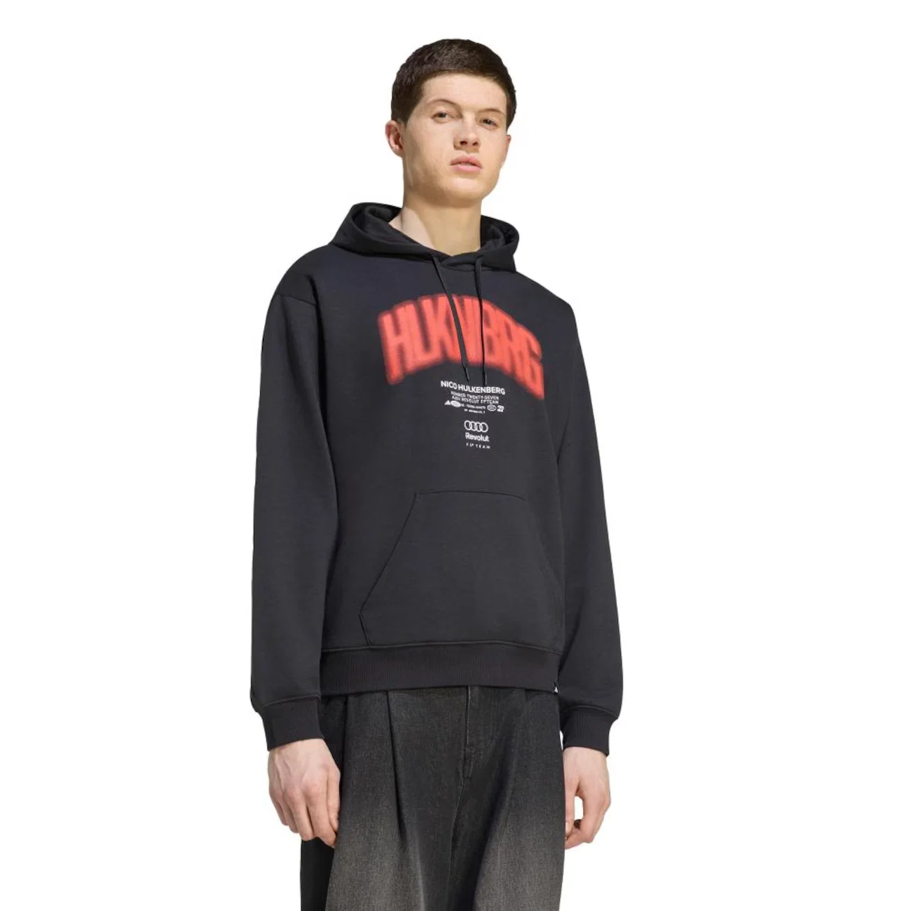 Blusão de Moletom com Capuz Adidas Estampado Audi F1 Team Gabriel Bortoleto Masculino