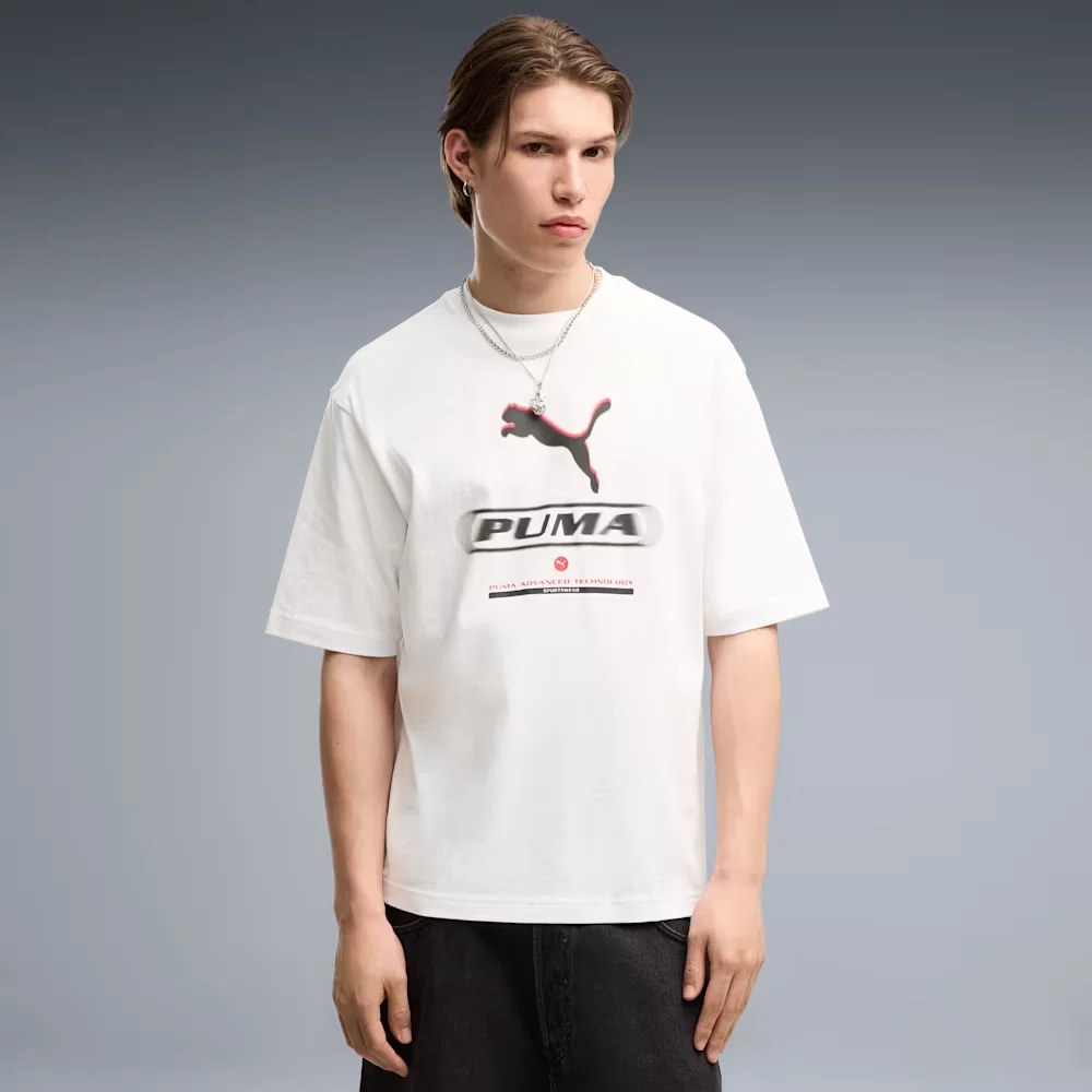 Camiseta Graphic Puma Sport Boxy Street Graphic Tee Masculino