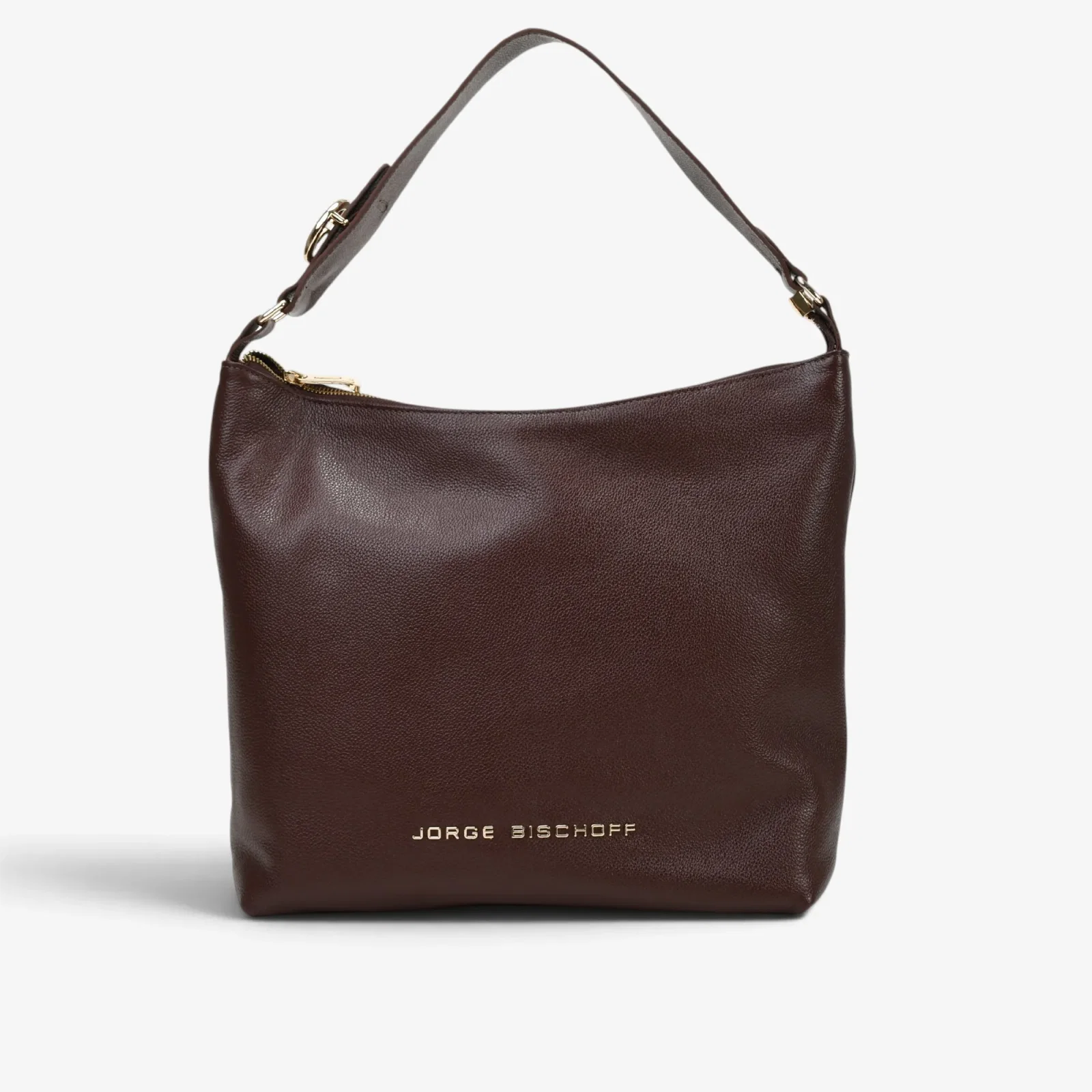 Bolsa Hobo Marrom Café Couro