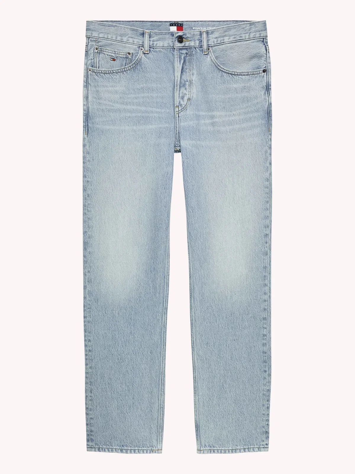 Calça Jeans Slim Ryan Reta com Bordado Discreto