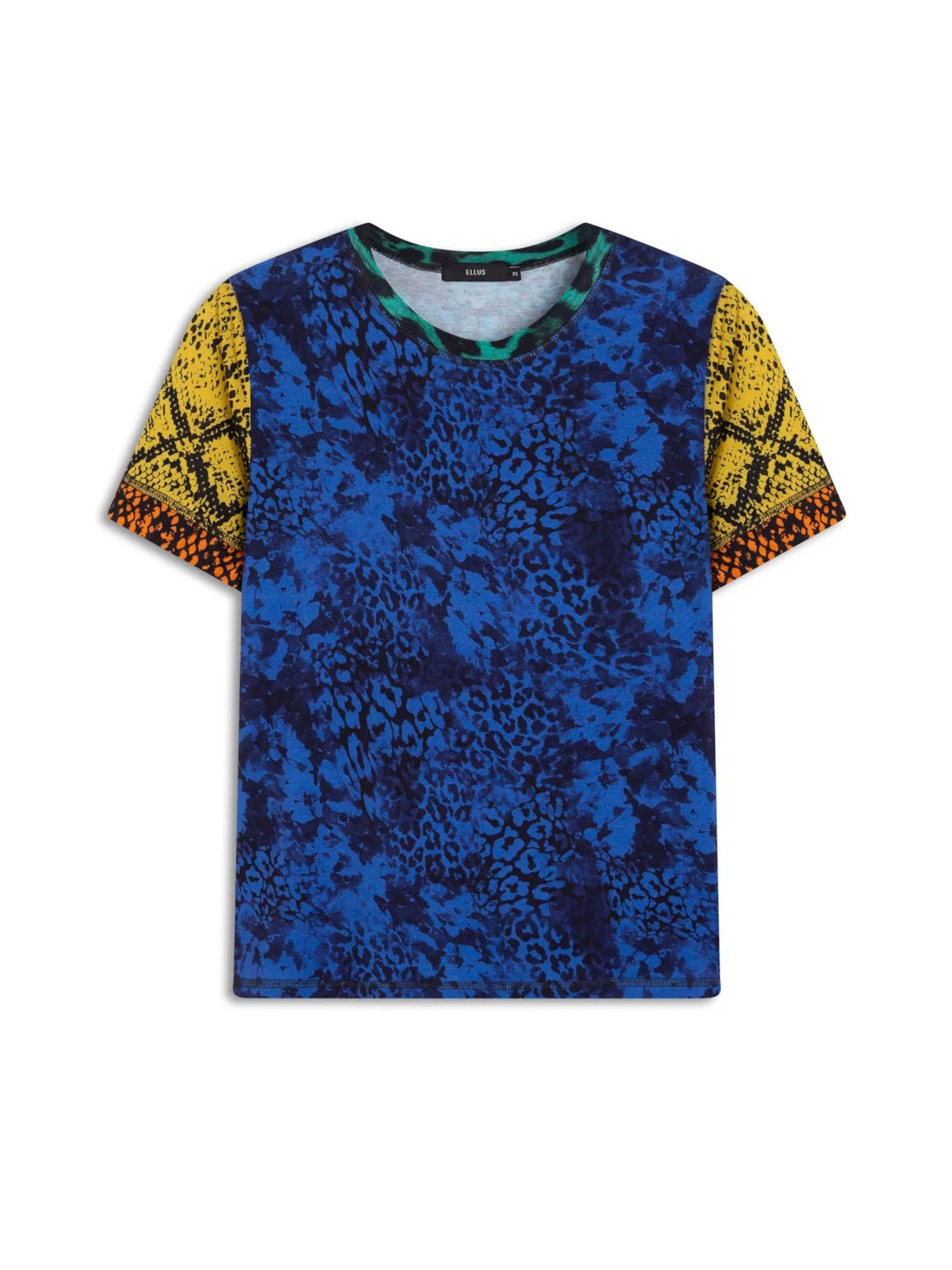 Blusa Knitting Mix Animals Contrasting Estampado