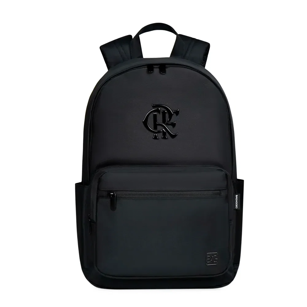 Mochila Masculina Média Casual Flamengo Preto