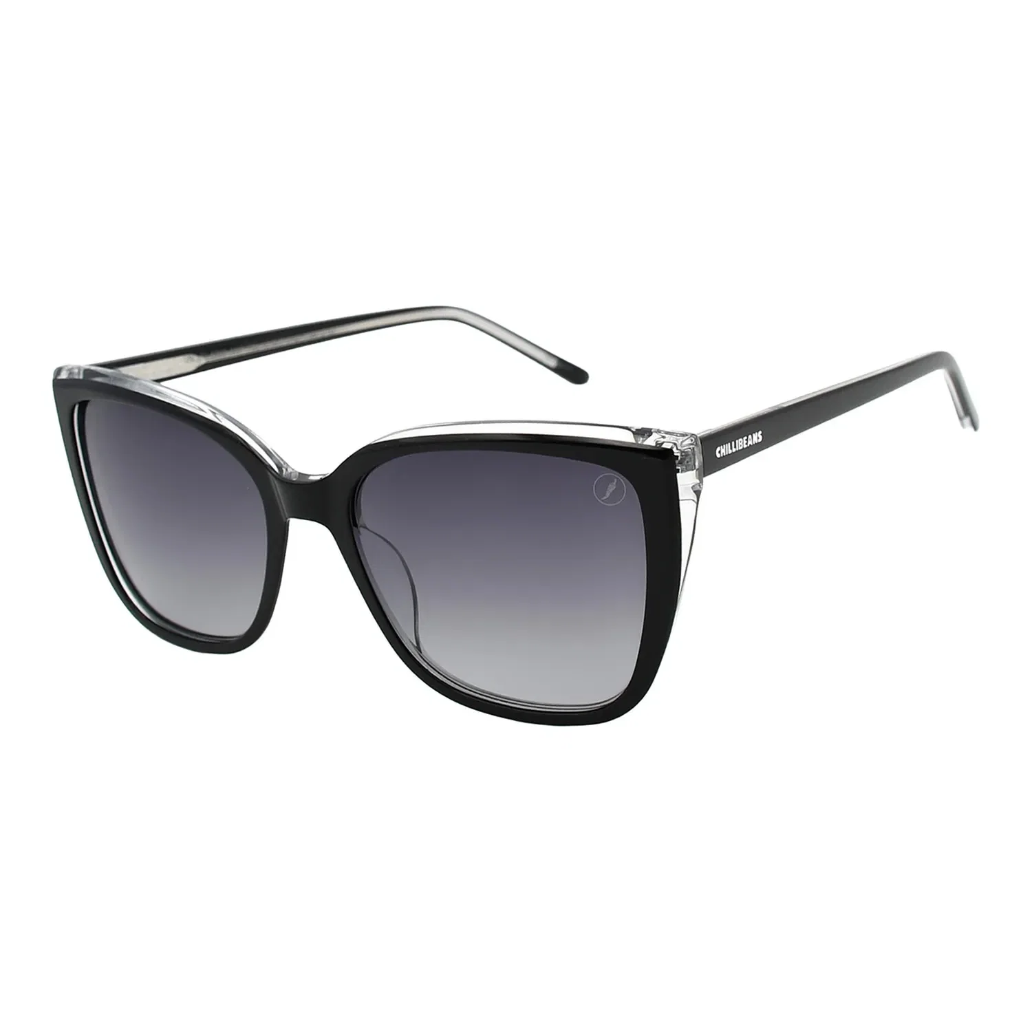 Óculos de Sol Feminino Chilli Beans Gatinho Polarizado Preto — imagem 1