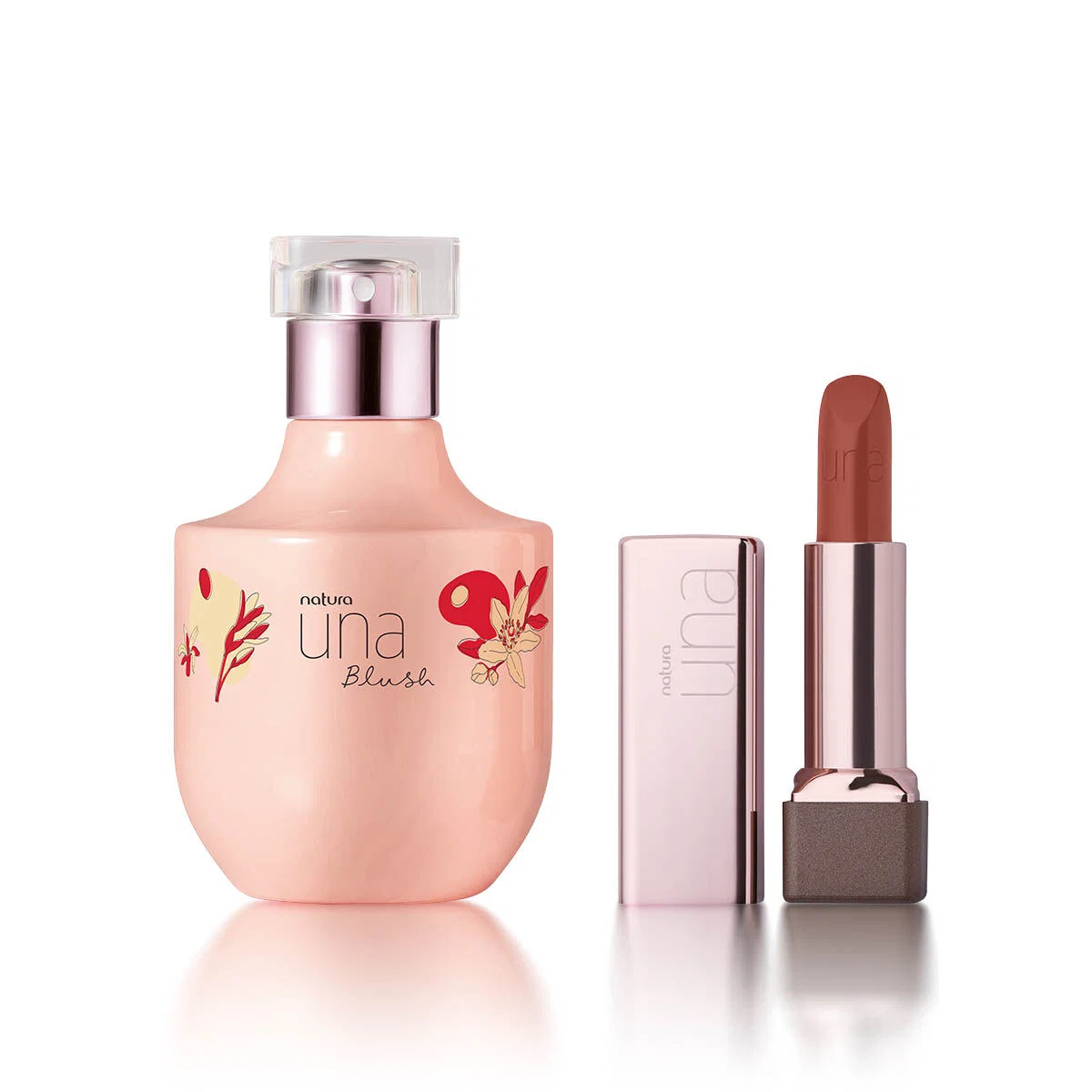 Kit Una Blush e Batom CC Hidratante