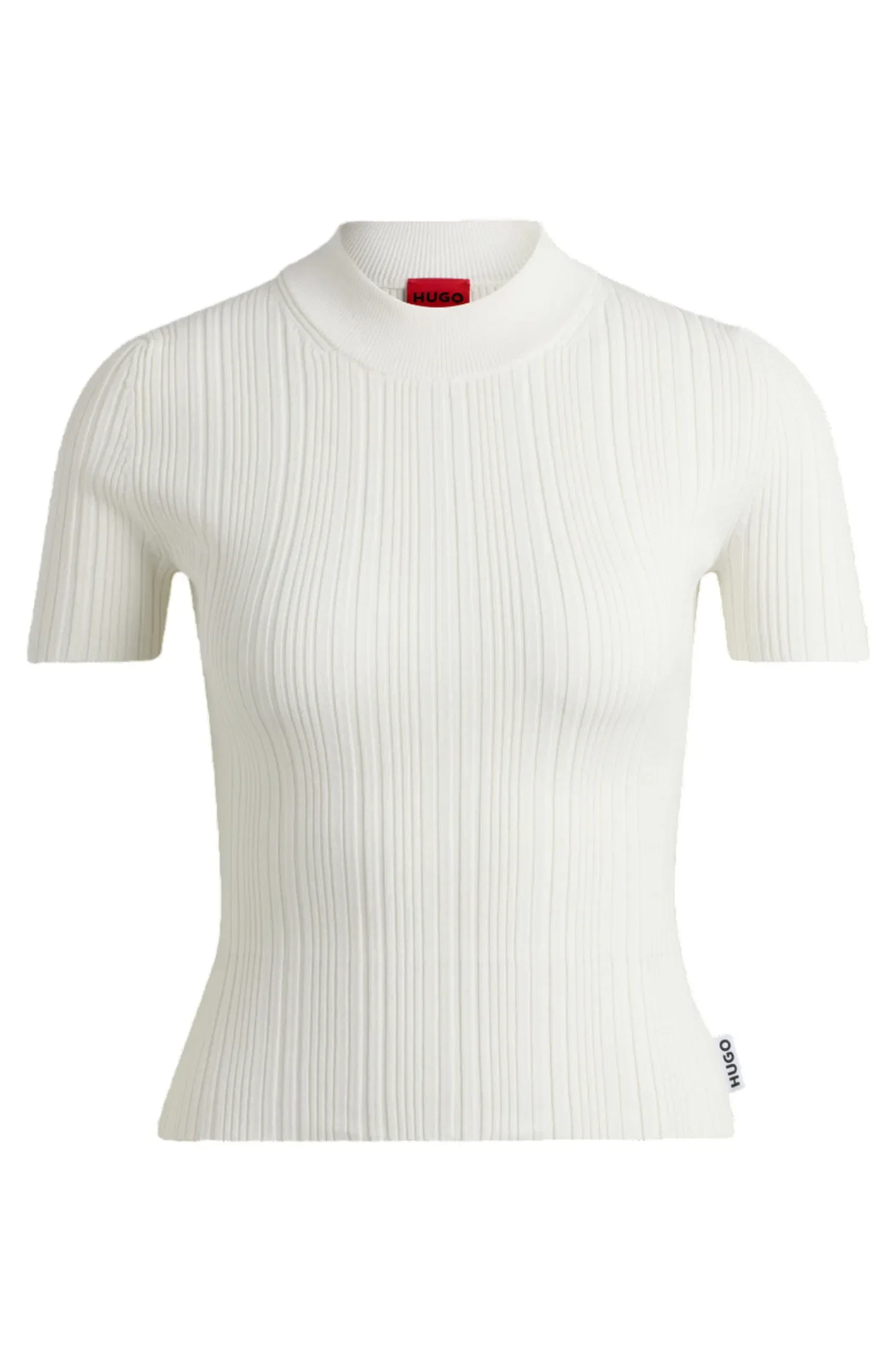 Camiseta Slim Fit Com Estrutura Irregular — imagem 1