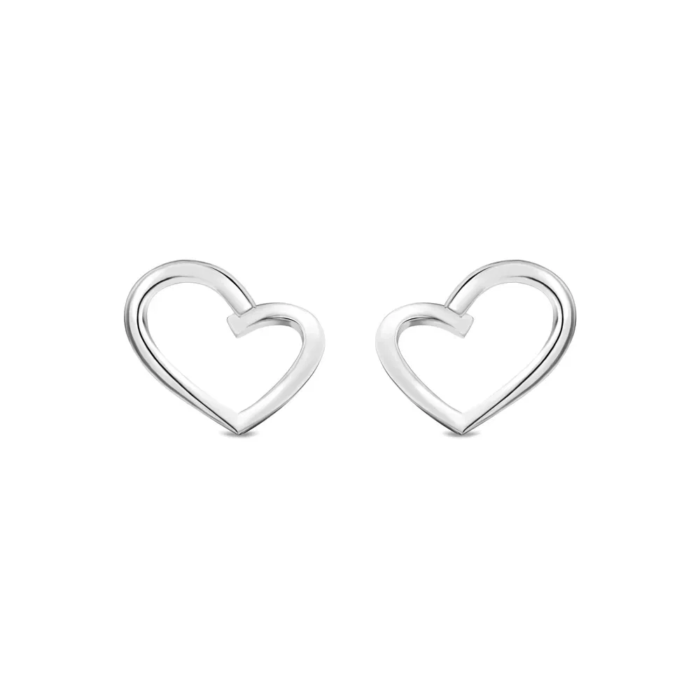 Brinco Life Love Prata Coração — imagem 1