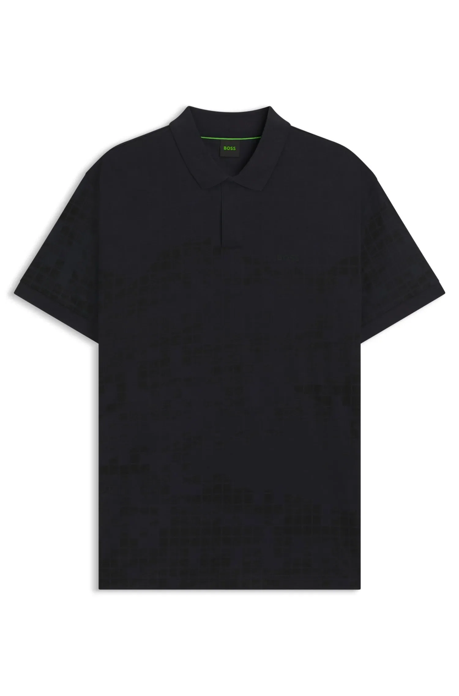 Polo De Algodão Mercerizado Com Estampas Gráficas