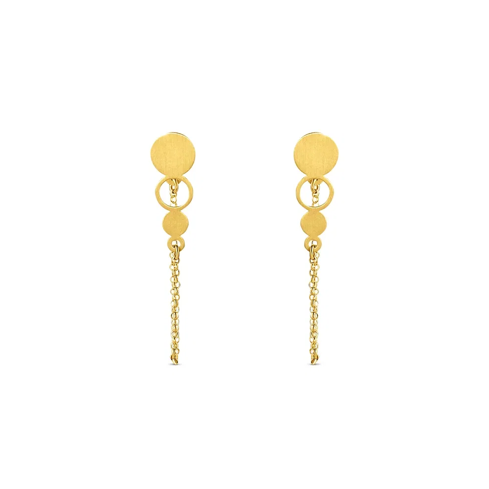 Brinco Gold Dots em Ouro Amarelo 18k — imagem 1