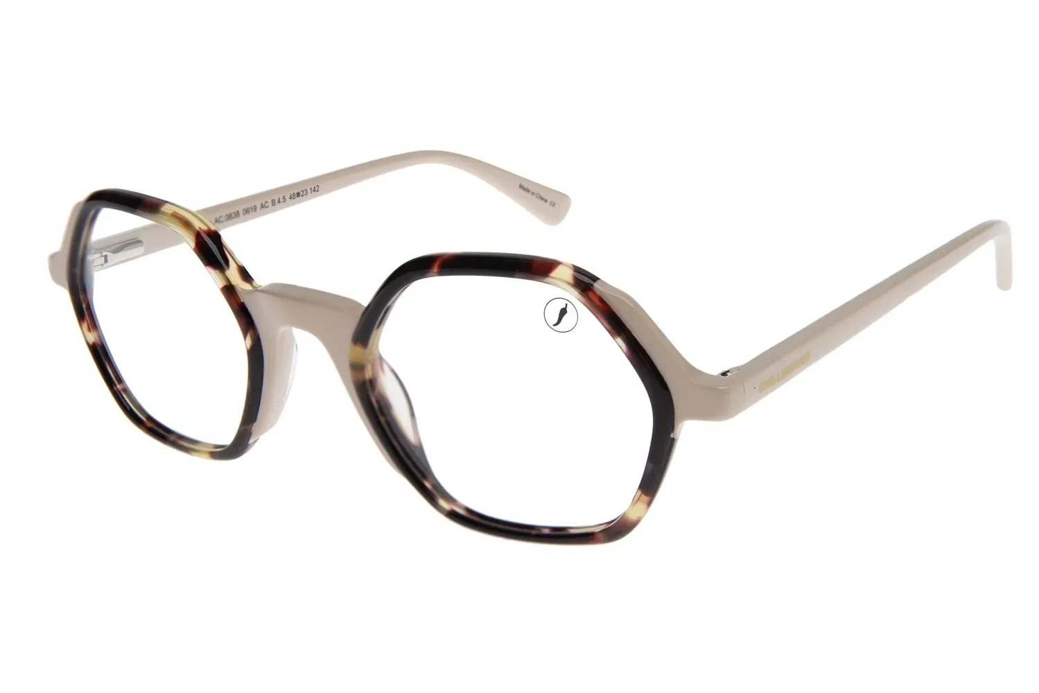 Armação Para Óculos de Grau Feminino Ótica Chilli Beans Quadrado Tartaruga Branco