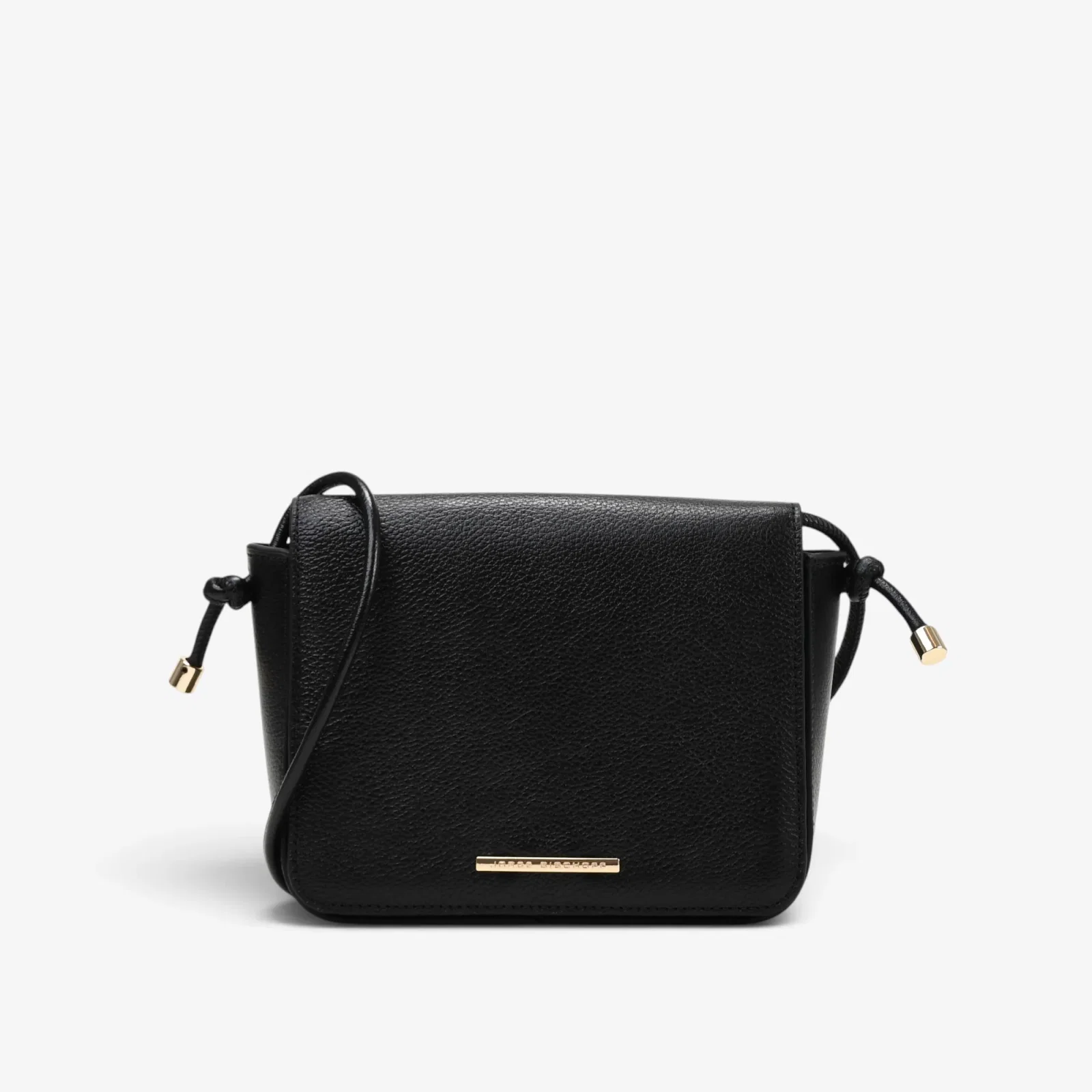 Bolsa Transversal Preto Couro