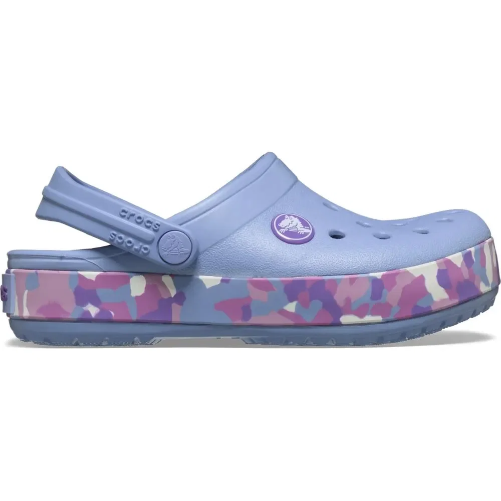 Crocband Glow Confetti Band Clog Infantil