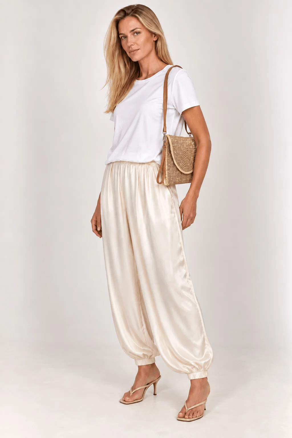 Bolsa Dois em Um Lurex - Dourado