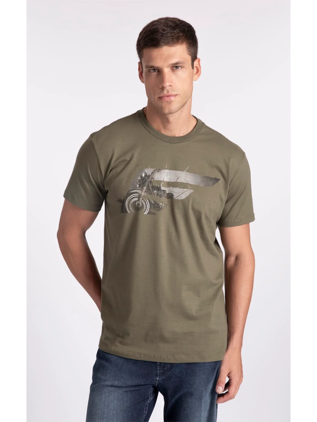 T-Shirt Ellus Moto Pistache — imagem 1