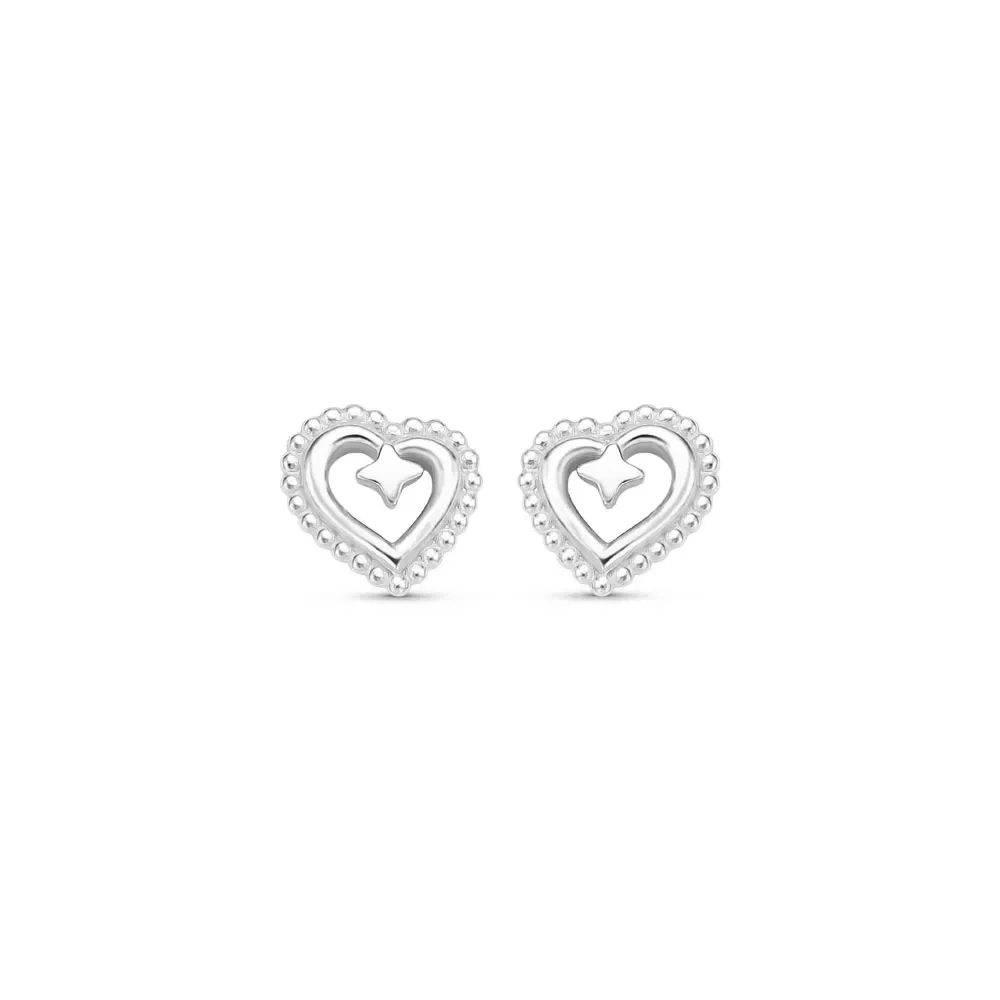 Brinco Life Love Coração em Prata 925 — imagem 1