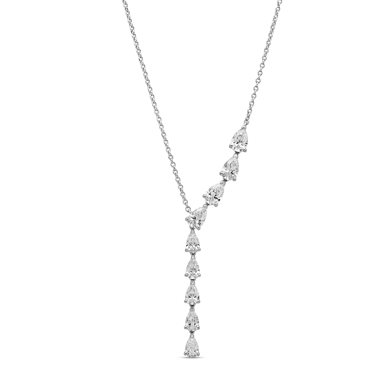 Colar Venere em Ouro Branco 18K com Diamante de Laboratório 3,5 CT — imagem 1