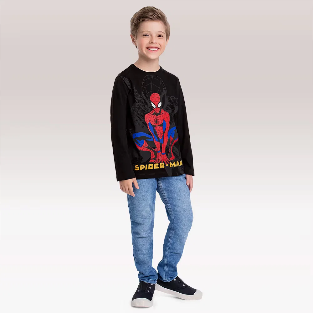 Camiseta manga longa Spider-man