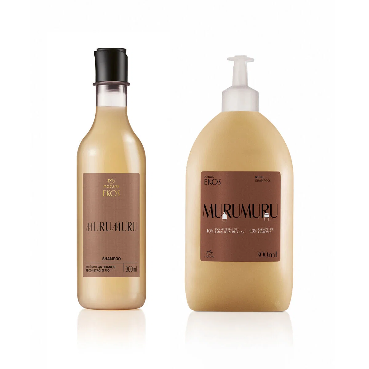 Kit Shampoo Ekos Murumuru + Refil Shampoo Ekos Murumuru 2 produtos de 300 ml