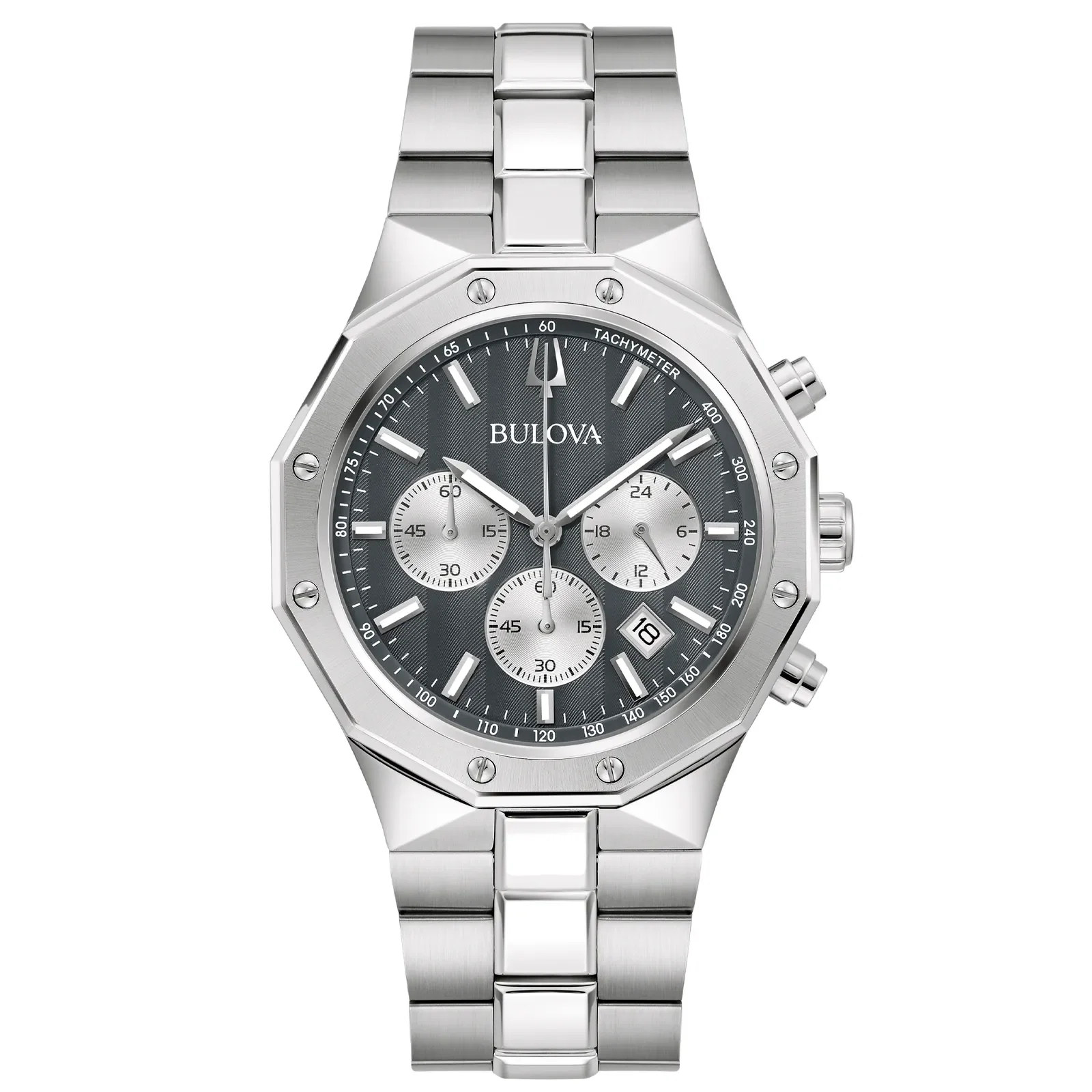 Relógio Bulova Prestige Masculino Aço Prateado 96B459