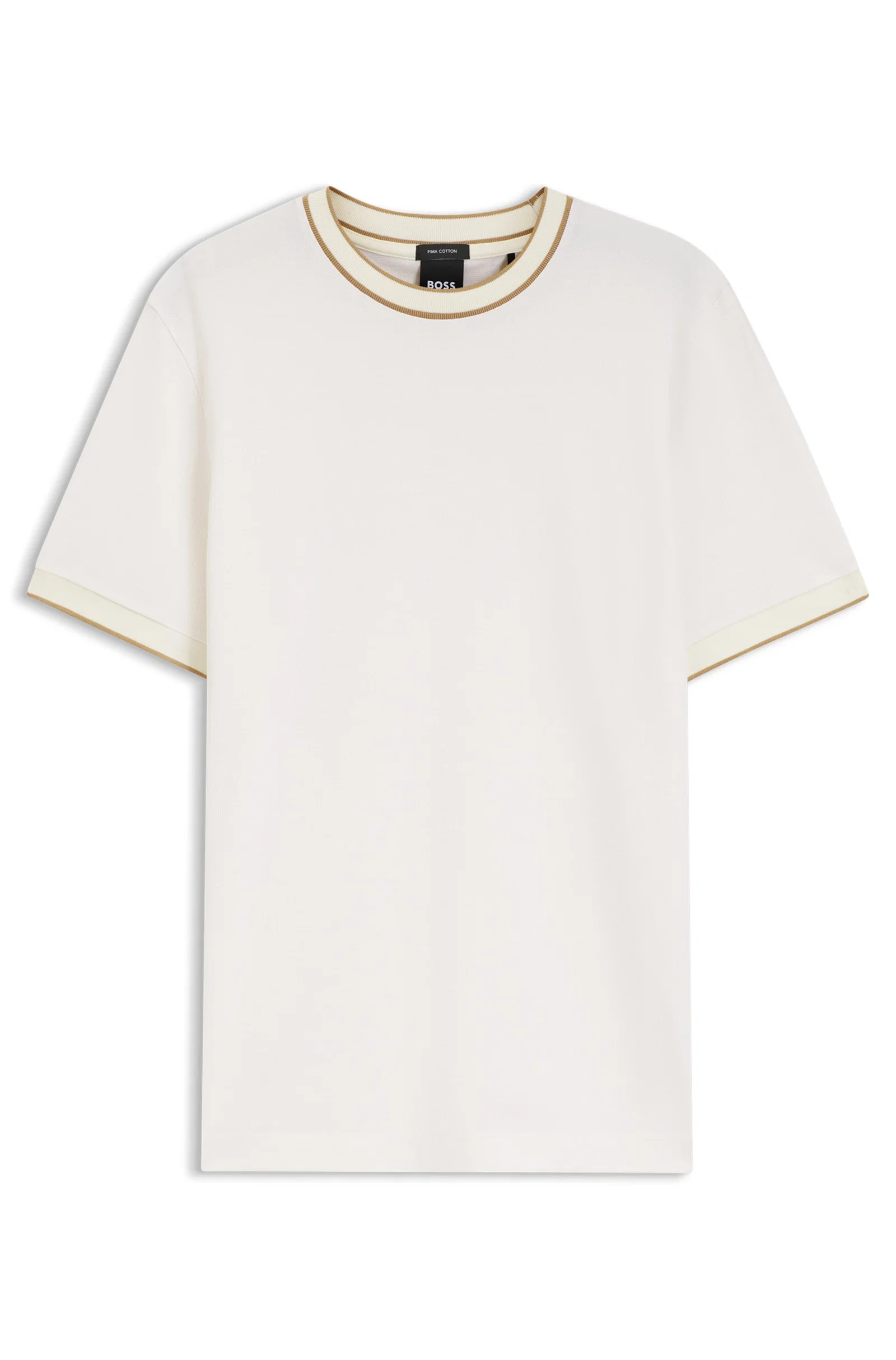 Camiseta Regular Fit Em Algodão Estruturado