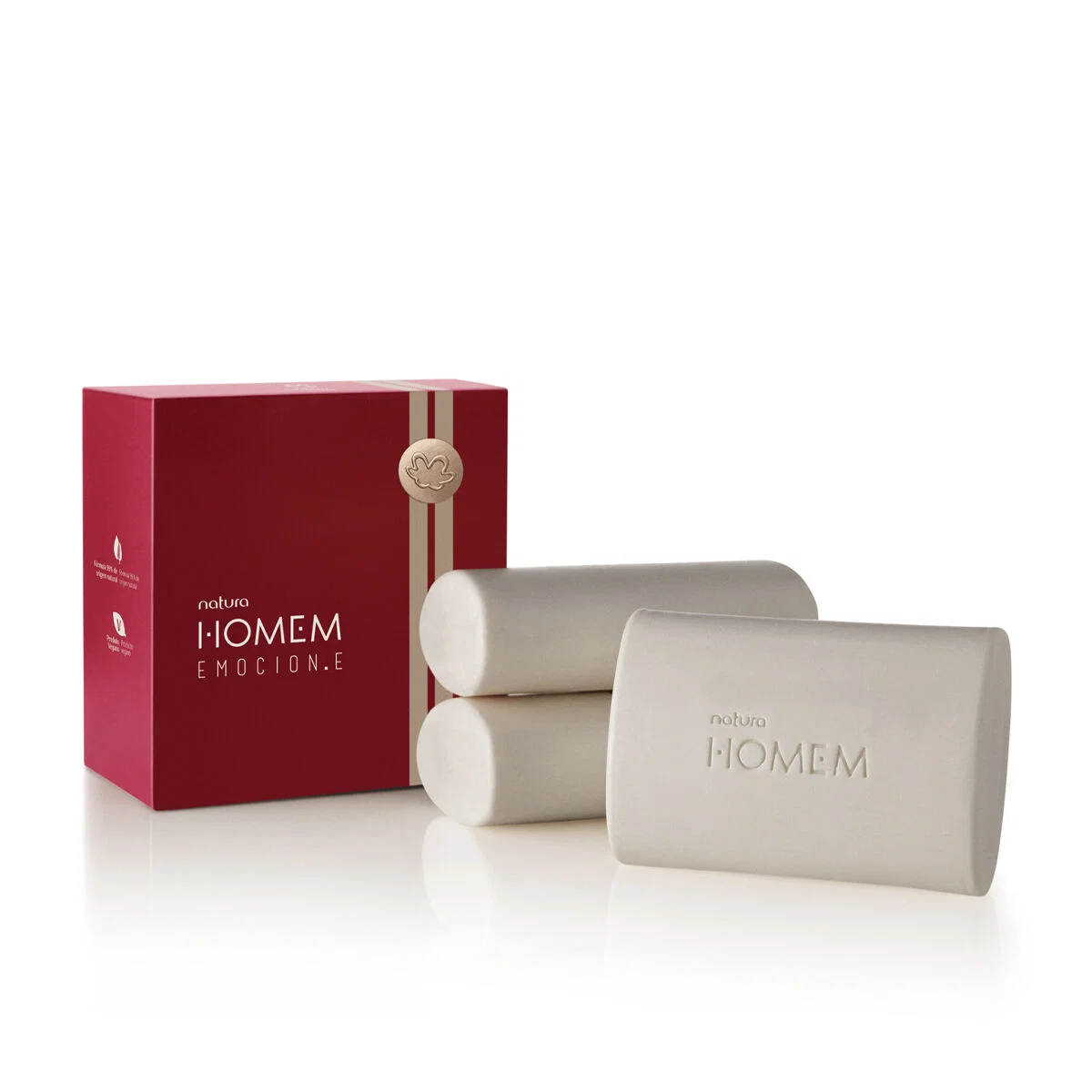 Presente Natura Homem Emocione Trio de Sabonetes 3 un de 110 g