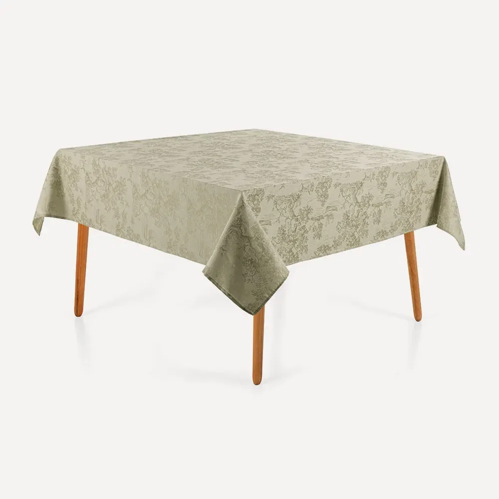 Toalha de Mesa Quadrada 8 Lugares Grazia Alecrim — imagem 1